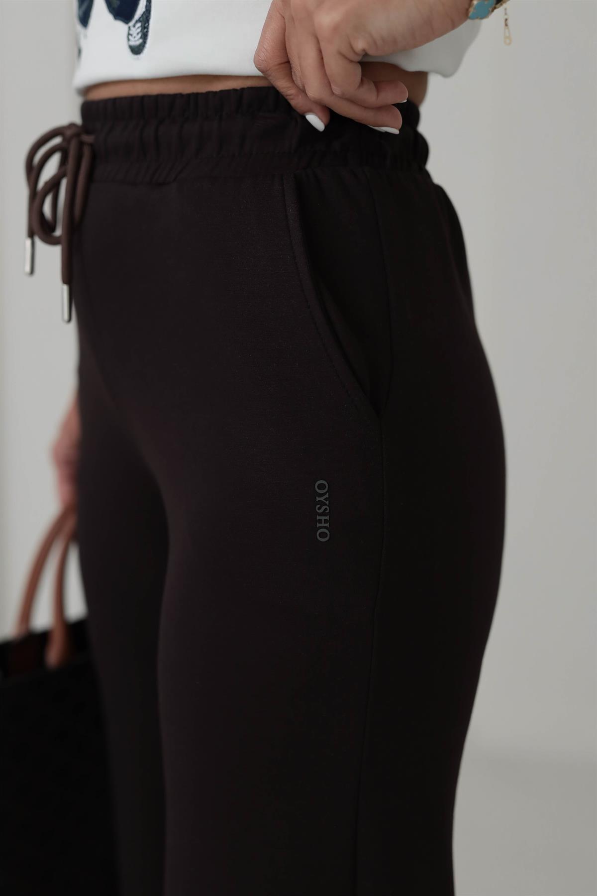 075 Modal OYS Bol Paça Eşofman Altı ACI KAHVE