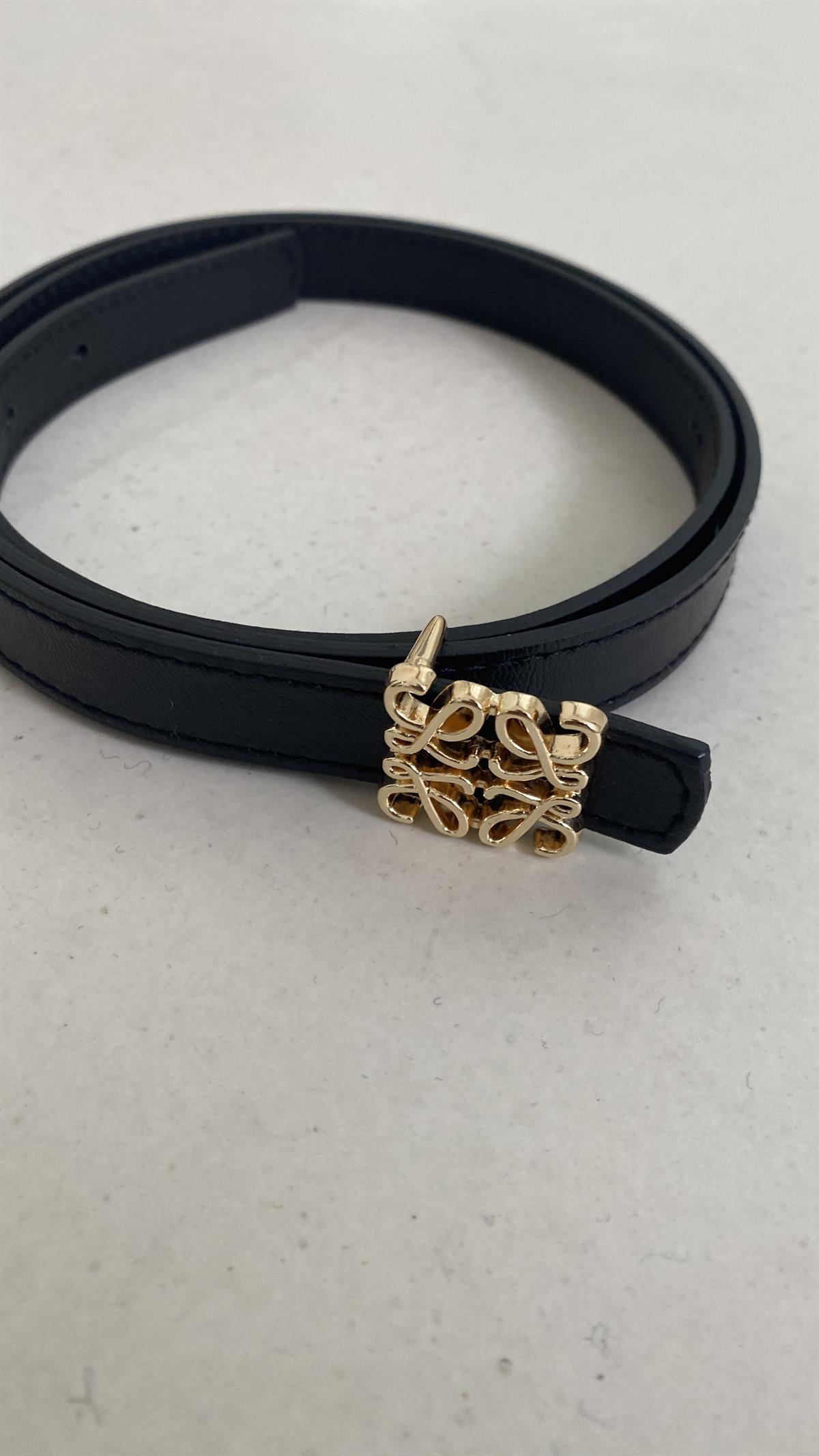 Love Tokalı Kemer SİYAH-GOLD