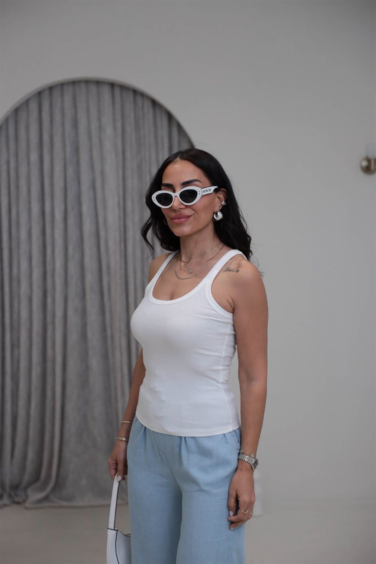 7592 Fitilli Pamuklu Doku Atlet EKRU