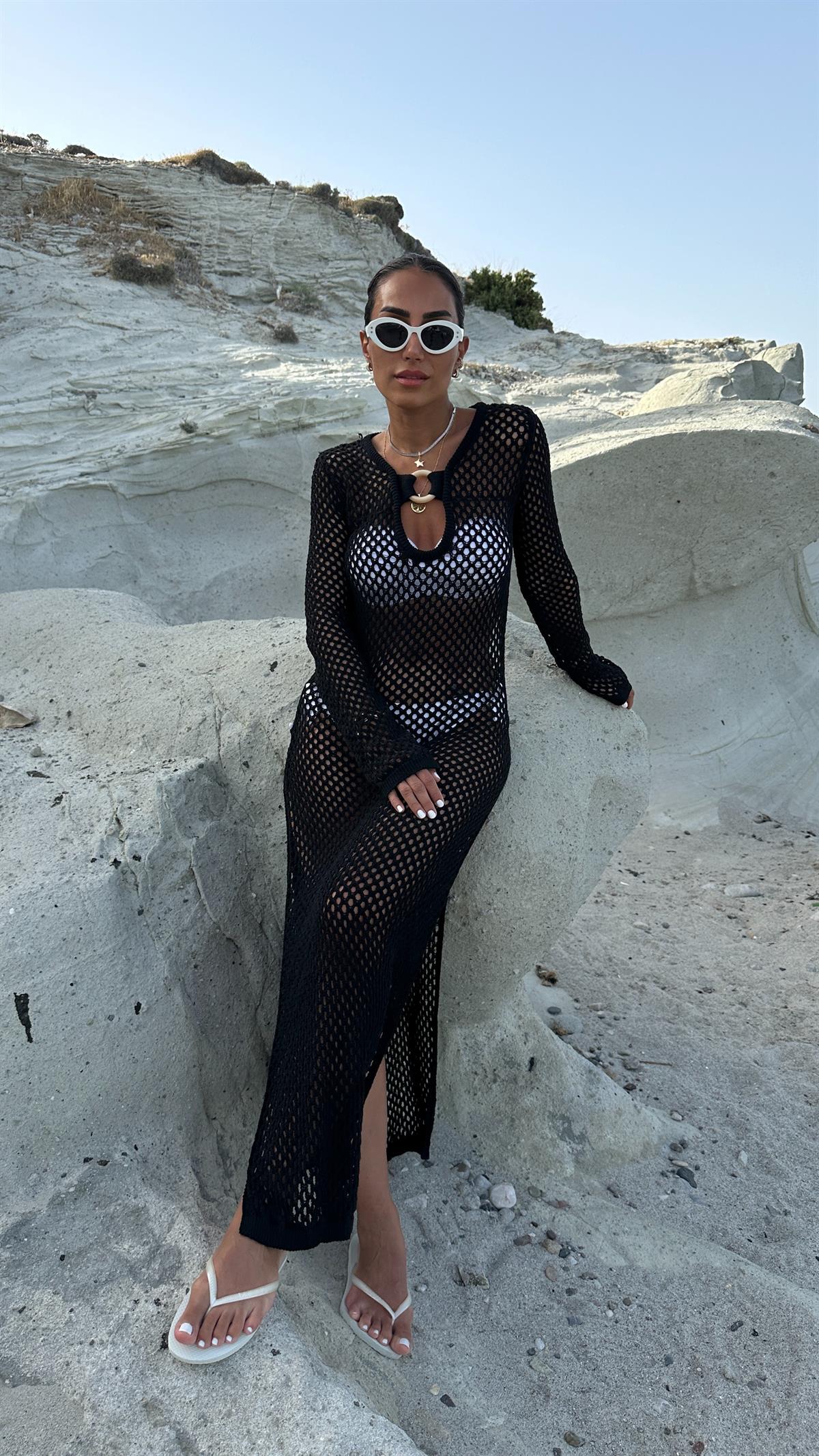 Ajurlu Plaj Elbisesi