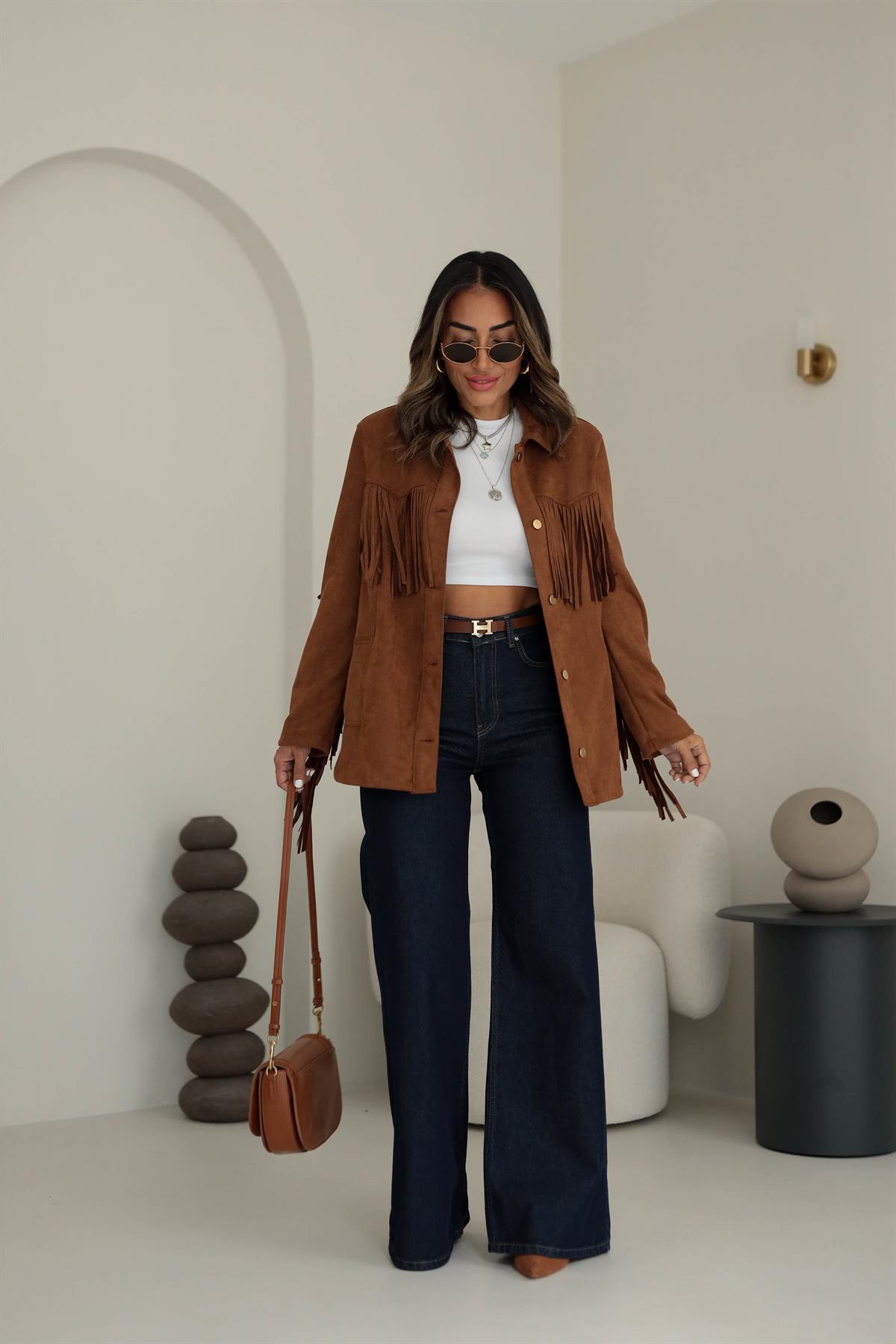 1706 Yüksek Bel Geniş Paça Jean