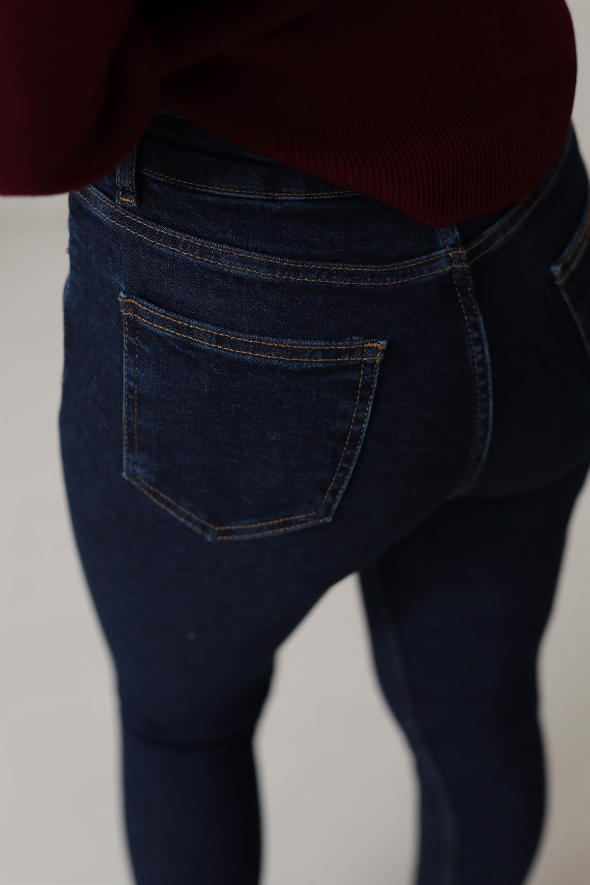 Jamie Skinny Likralı Jean LACİVERT