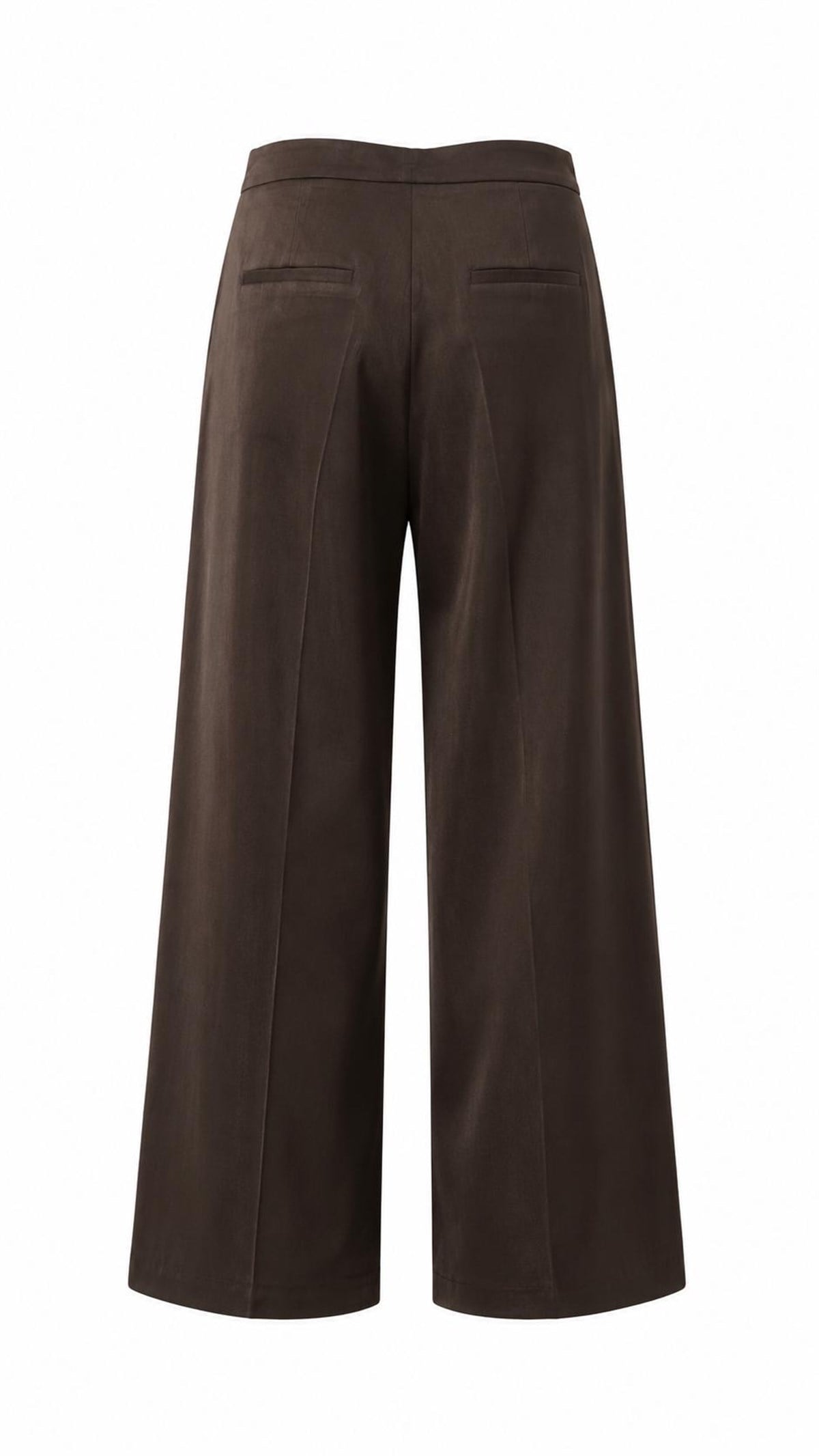 5189Y Tencel Kumaş Yan Cepli Dökümlü Pantolon SÜTLÜ KAHVE