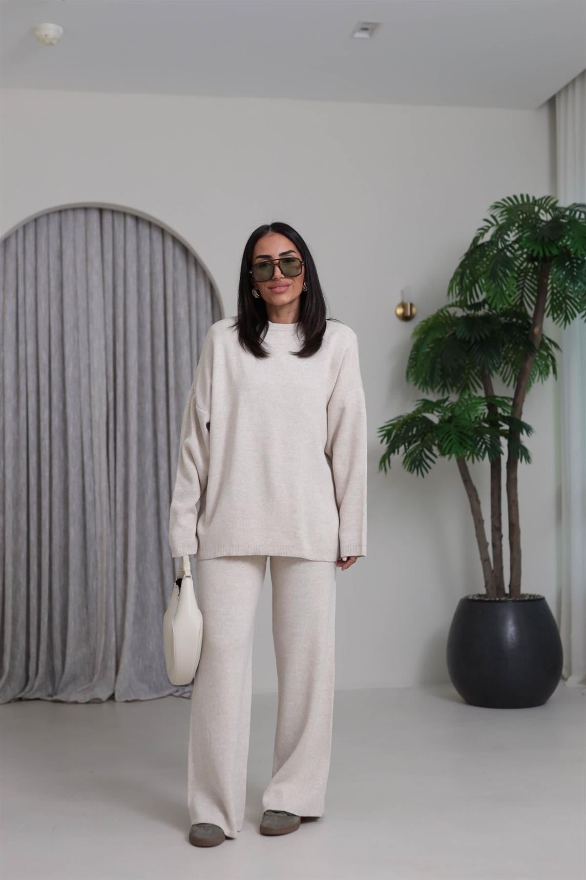 0316 Düz Basic Triko Takım TAŞ