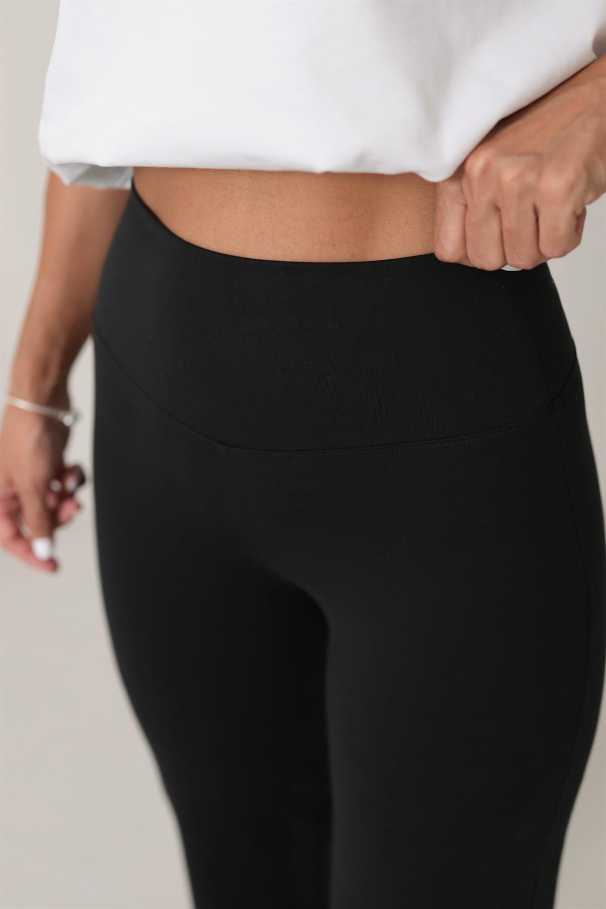 Oys Yüksek Bel Flare Pantolon SİYAH