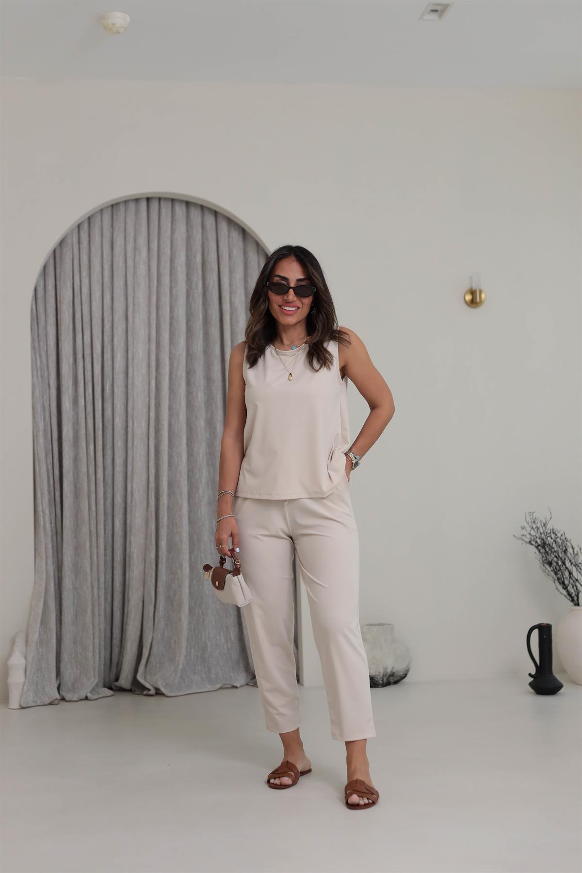 4747 Sıfır Kol Pike Modal Takım TAŞ