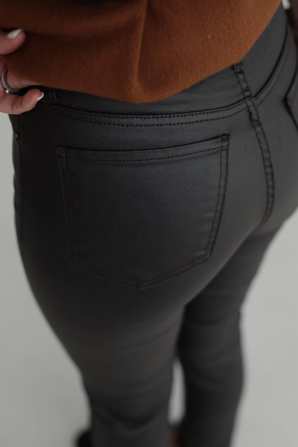 ZA Mumlu Pantolon ACI KAHVE