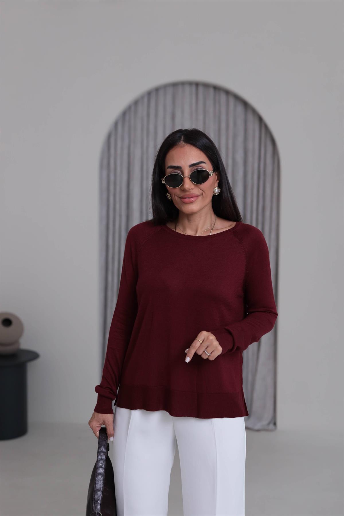 0536K İnce Mevsimlik Triko BORDO