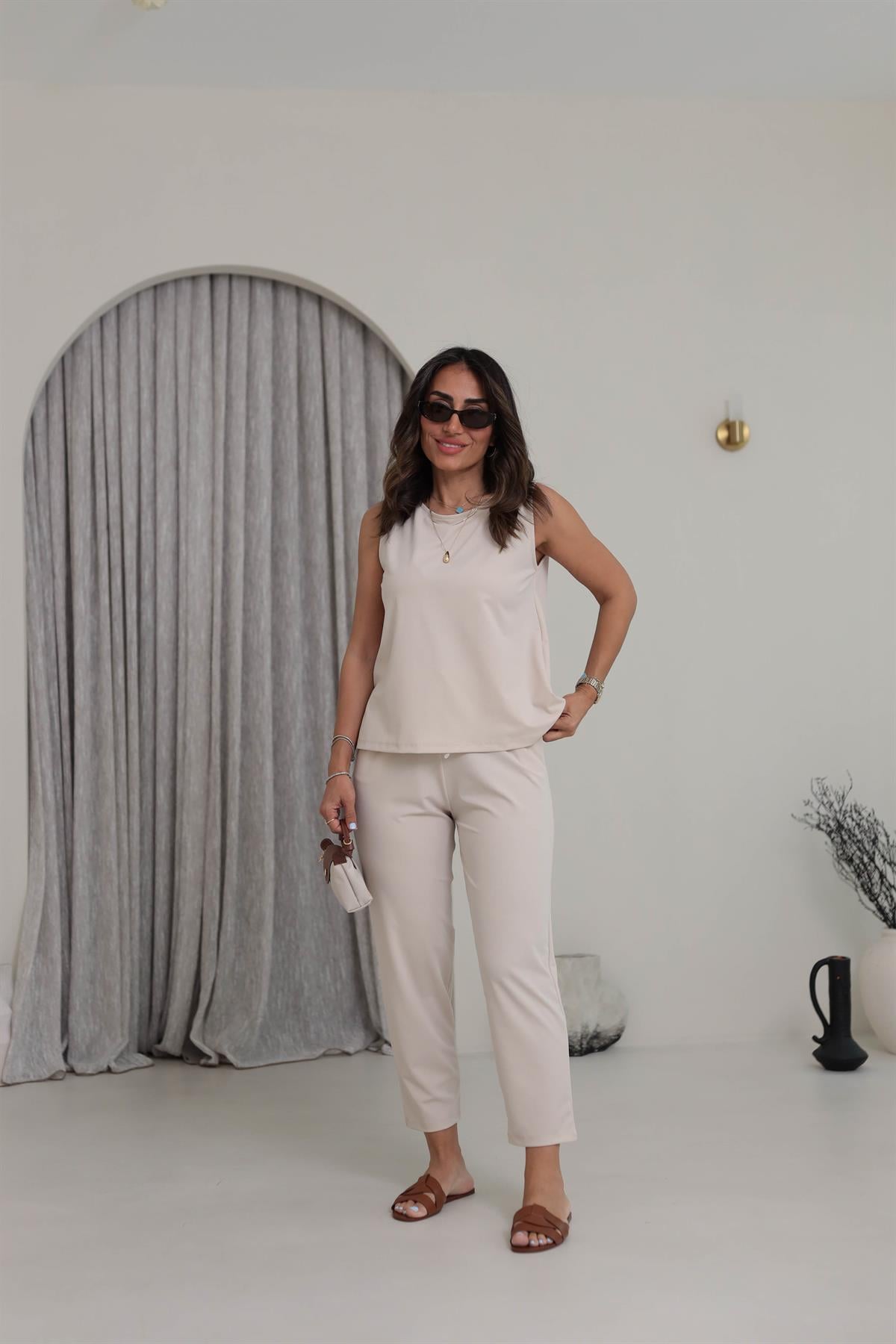 4747 Sıfır Kol Pike Modal Takım TAŞ