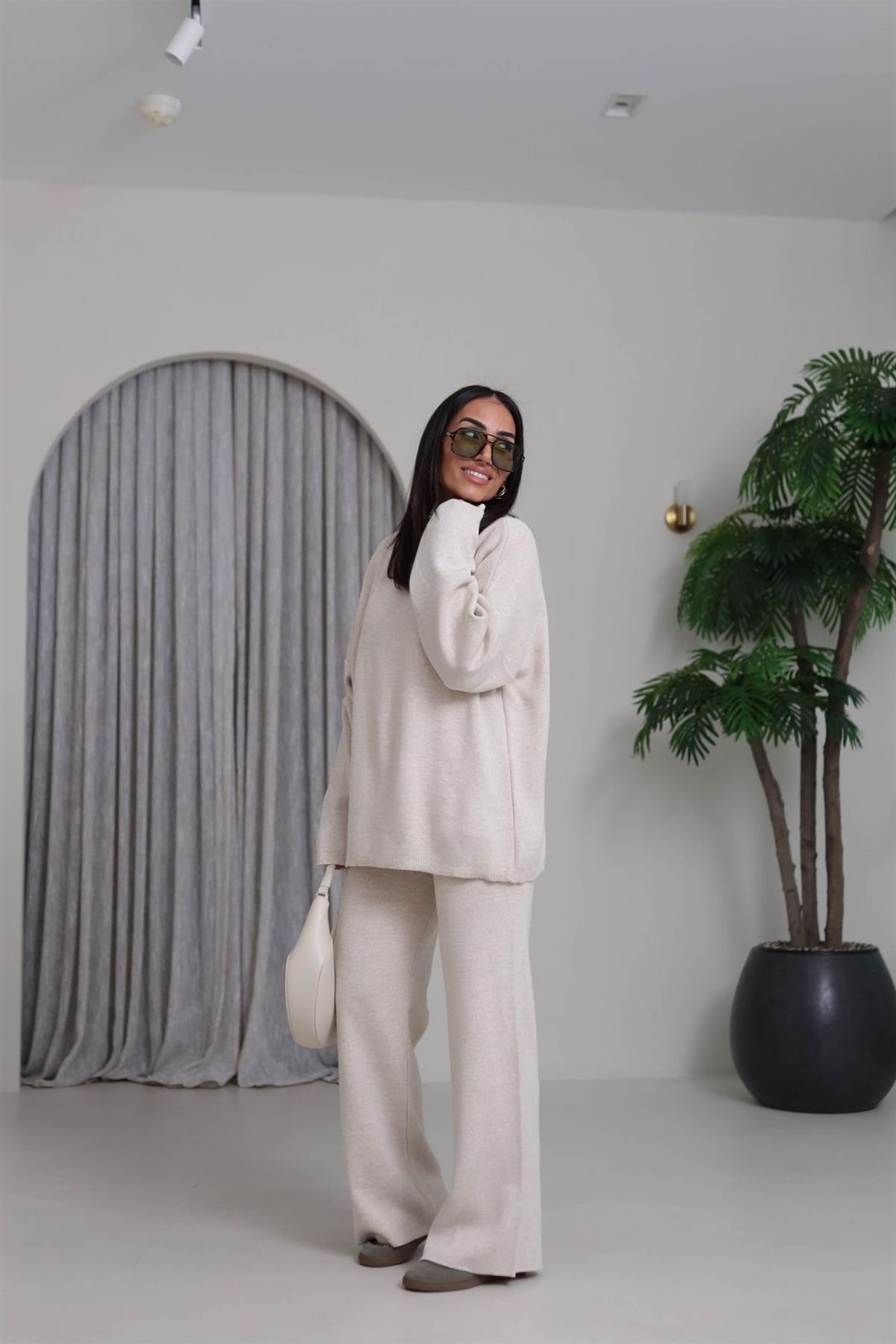 0316 Düz Basic Triko Takım TAŞ