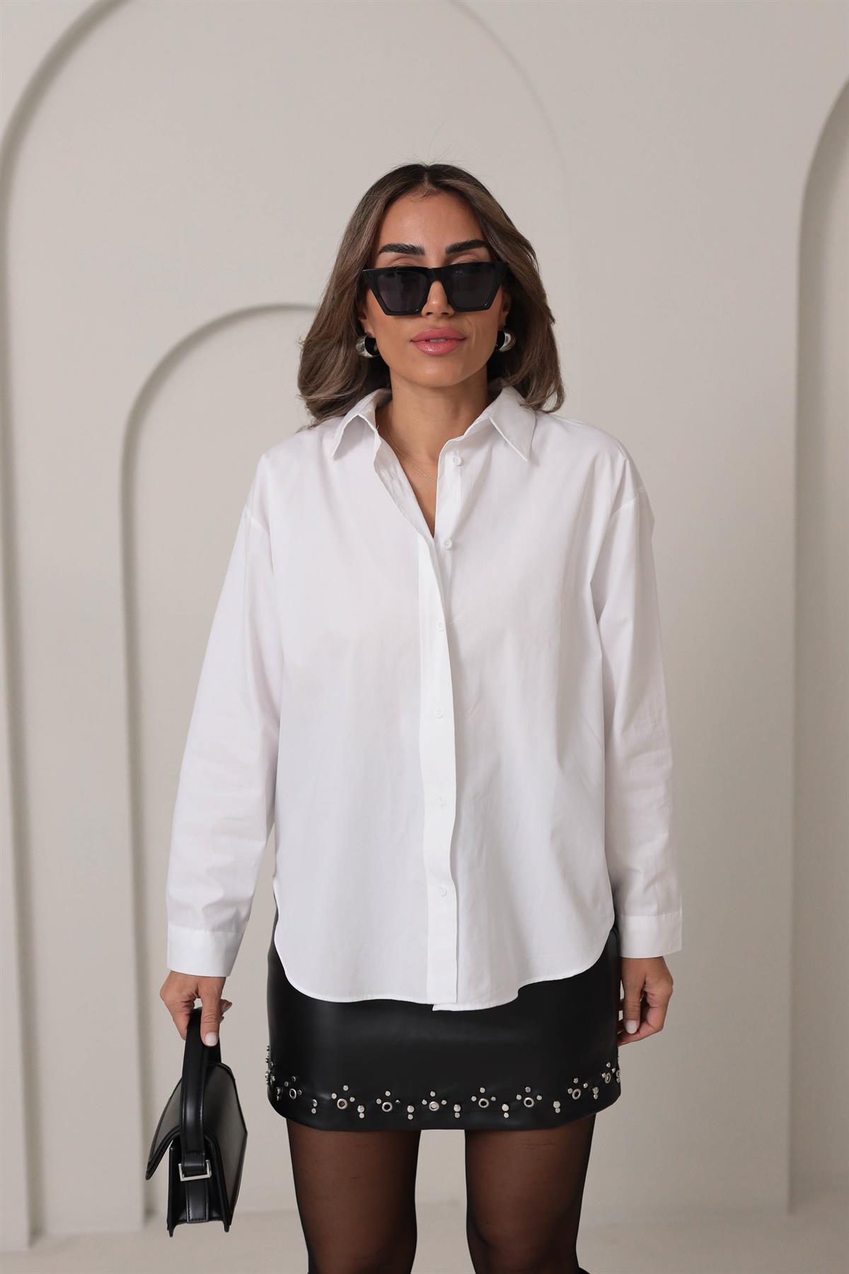 1011 Massi Regular Gömlek BEYAZ