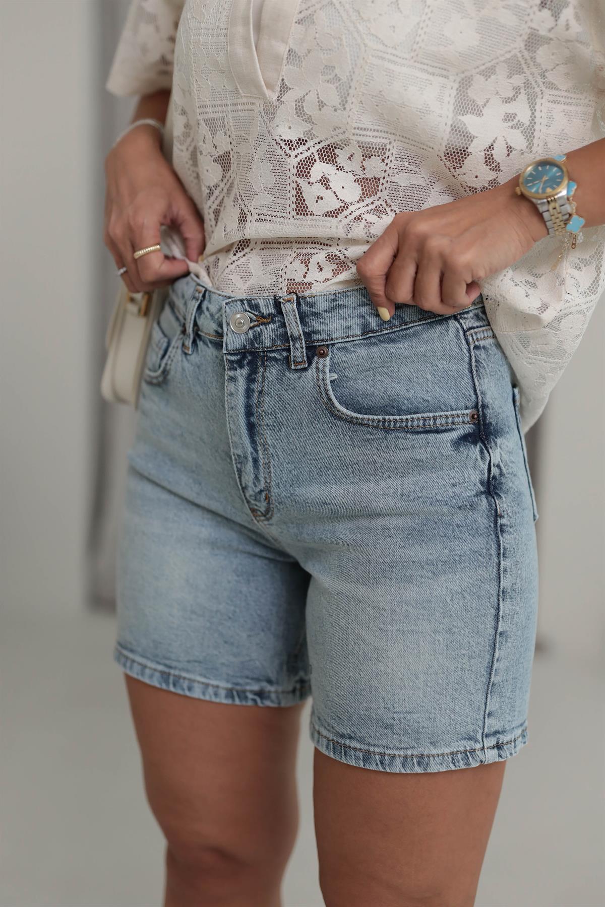 1820 Za Kot Şort BUZ MAVİ