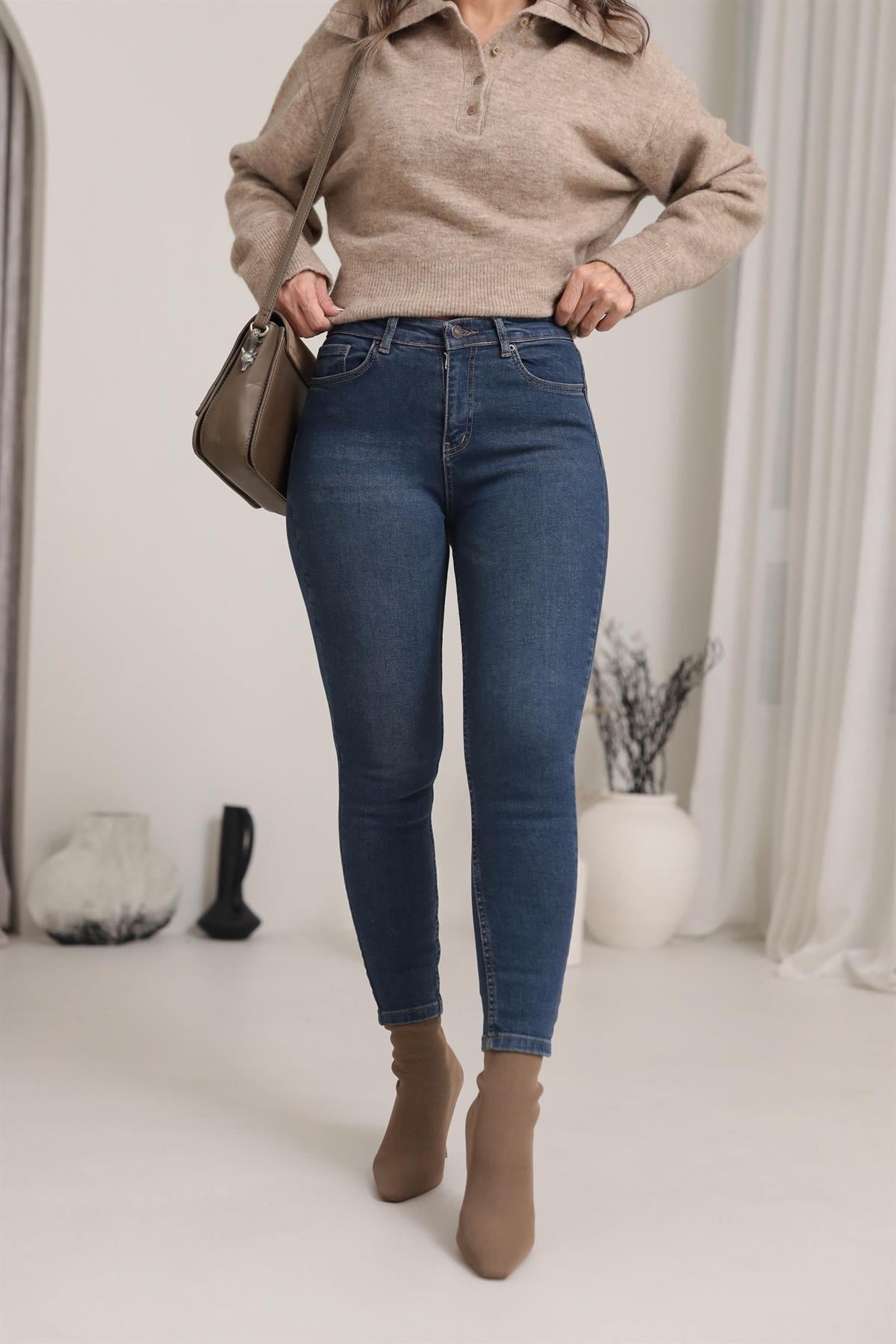 Jamie Skinny Likralı Jean TİNTLİ MAVİ