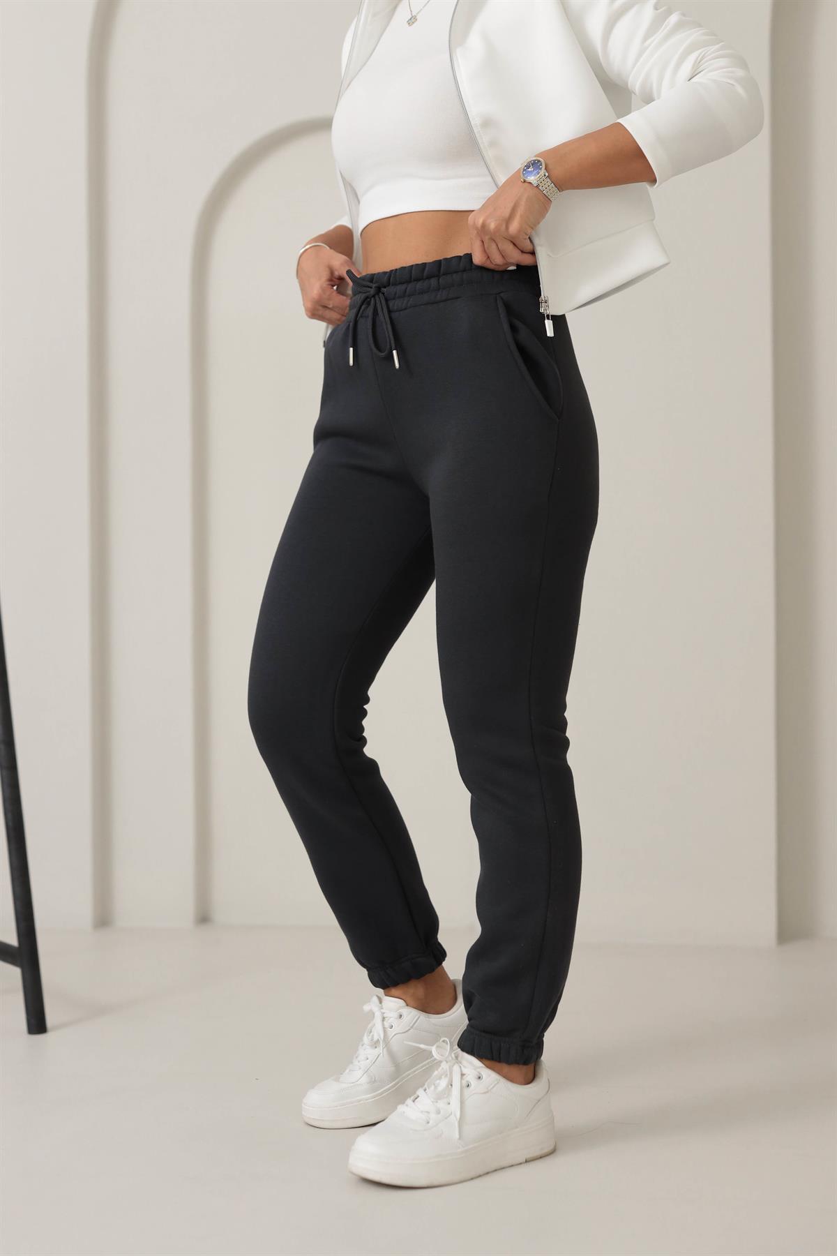 5574 Bel ve Paça Lastikli Eşofman Altı ANTRASİT