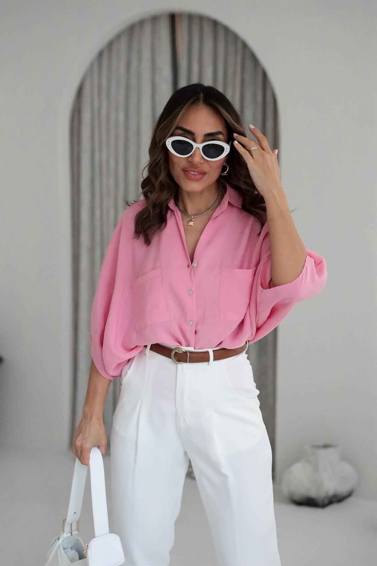 8914 Yarasa Kol Cepli Gömlek