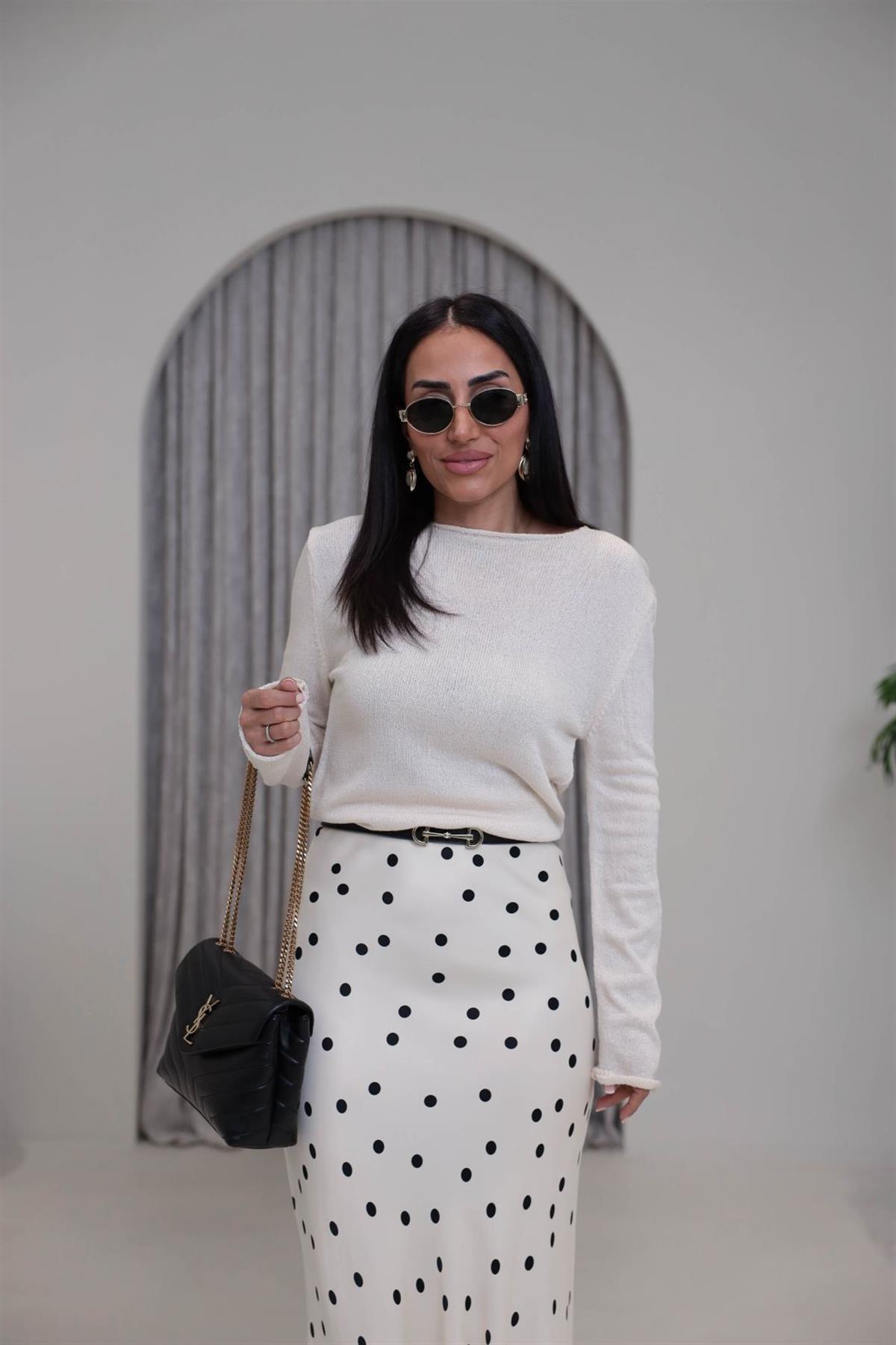 5172K Mevsimlik Brumel Triko Bluz KREM