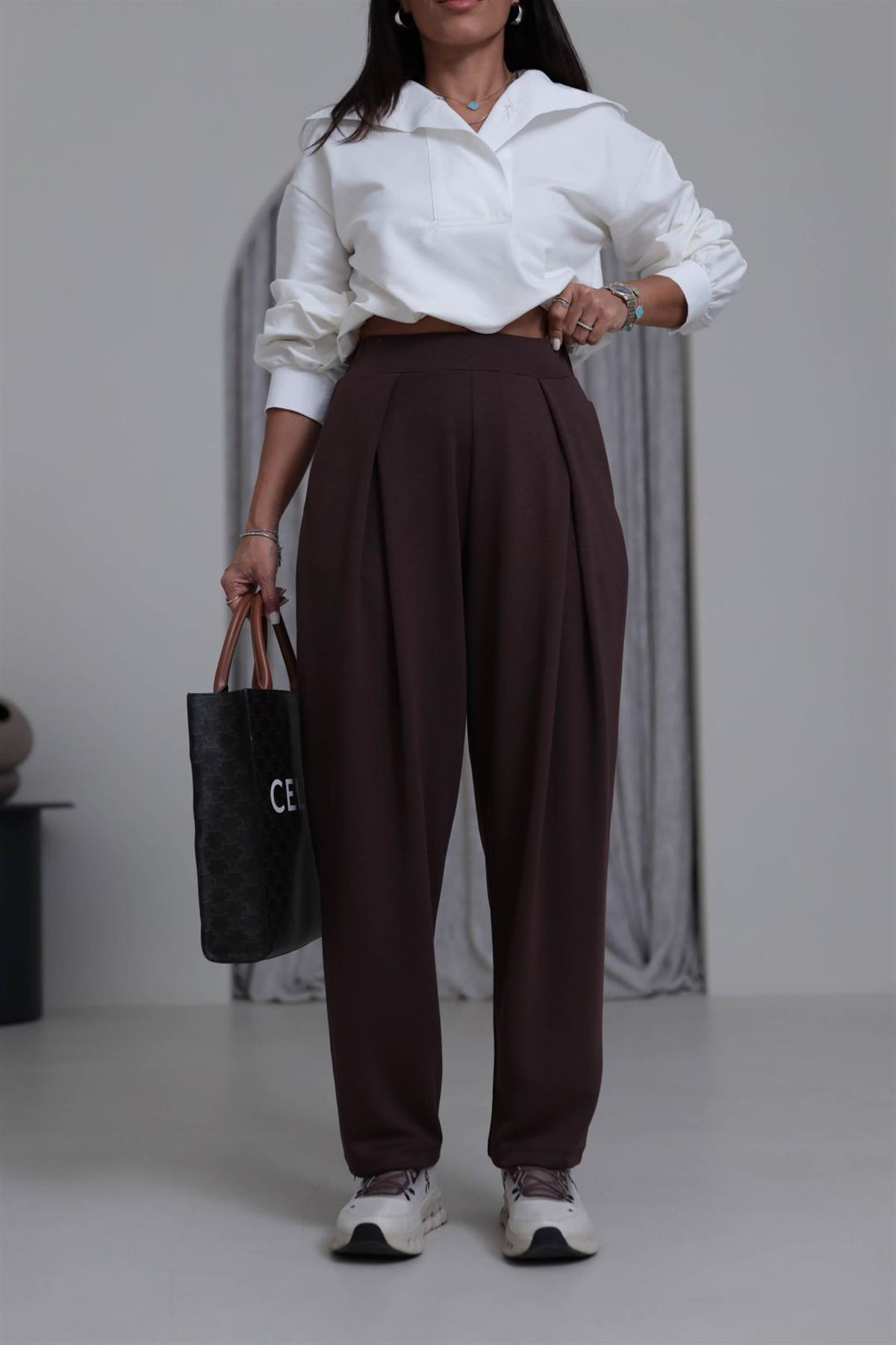 8011 Modal Kumaş Pantolon KAHVE