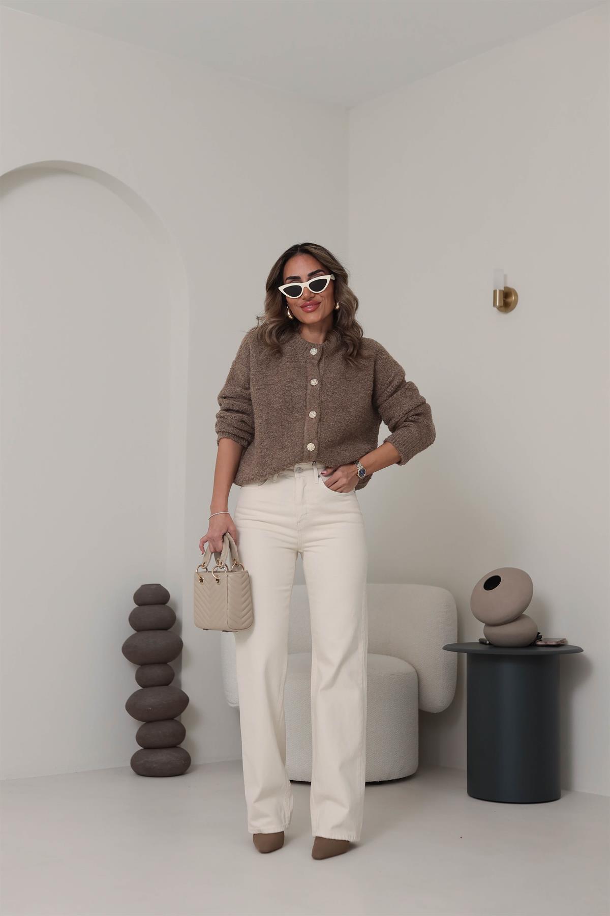 Za Yüksek Bel Palazzo Jean BEJ