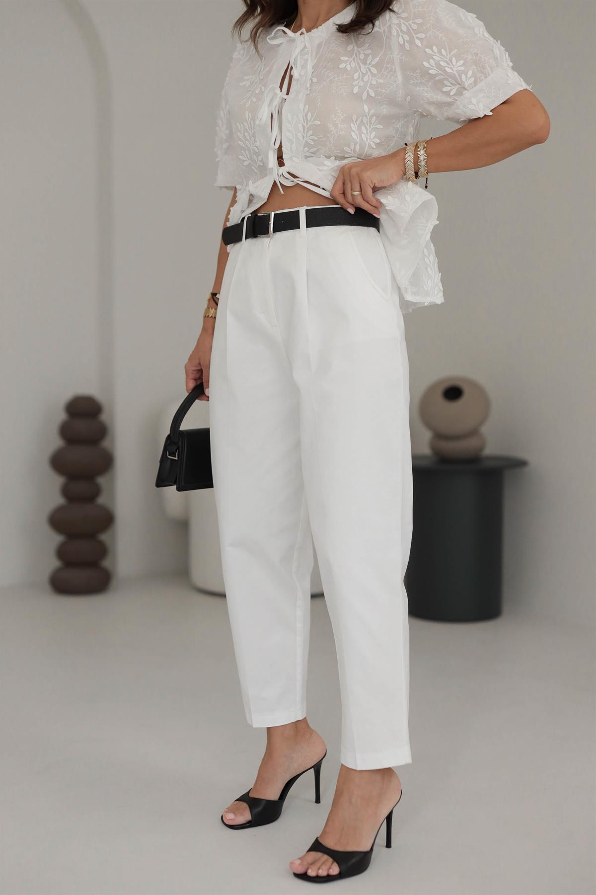 1518 Kemerli Chino Pantolon