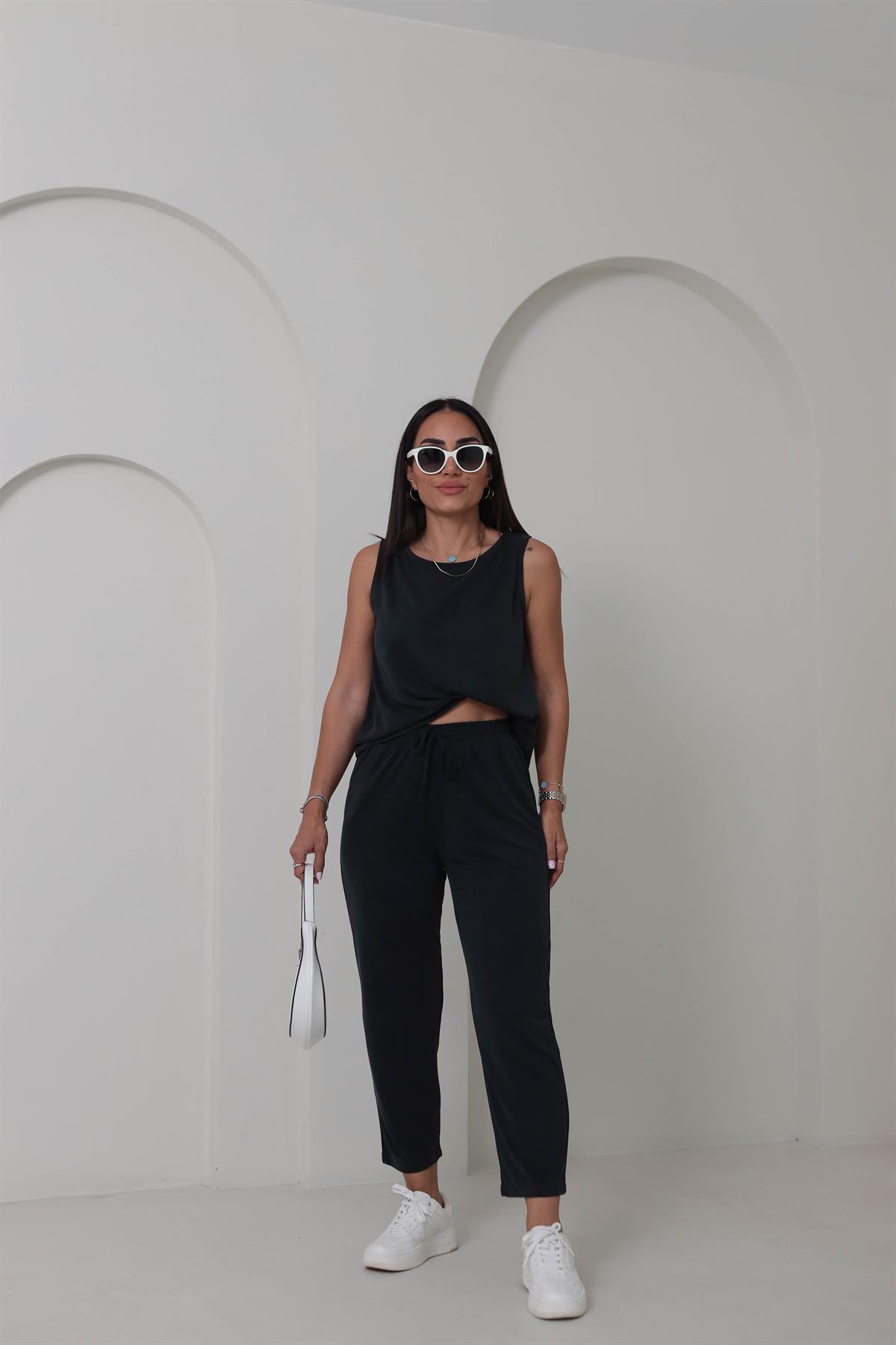 4747 Sıfır Kol Pike Modal Takım ANTRASİT