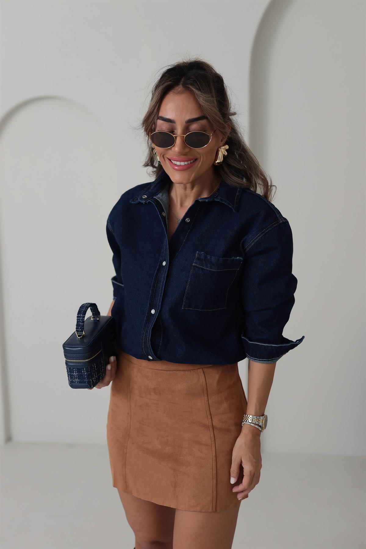 9271 Süet Çan Etek