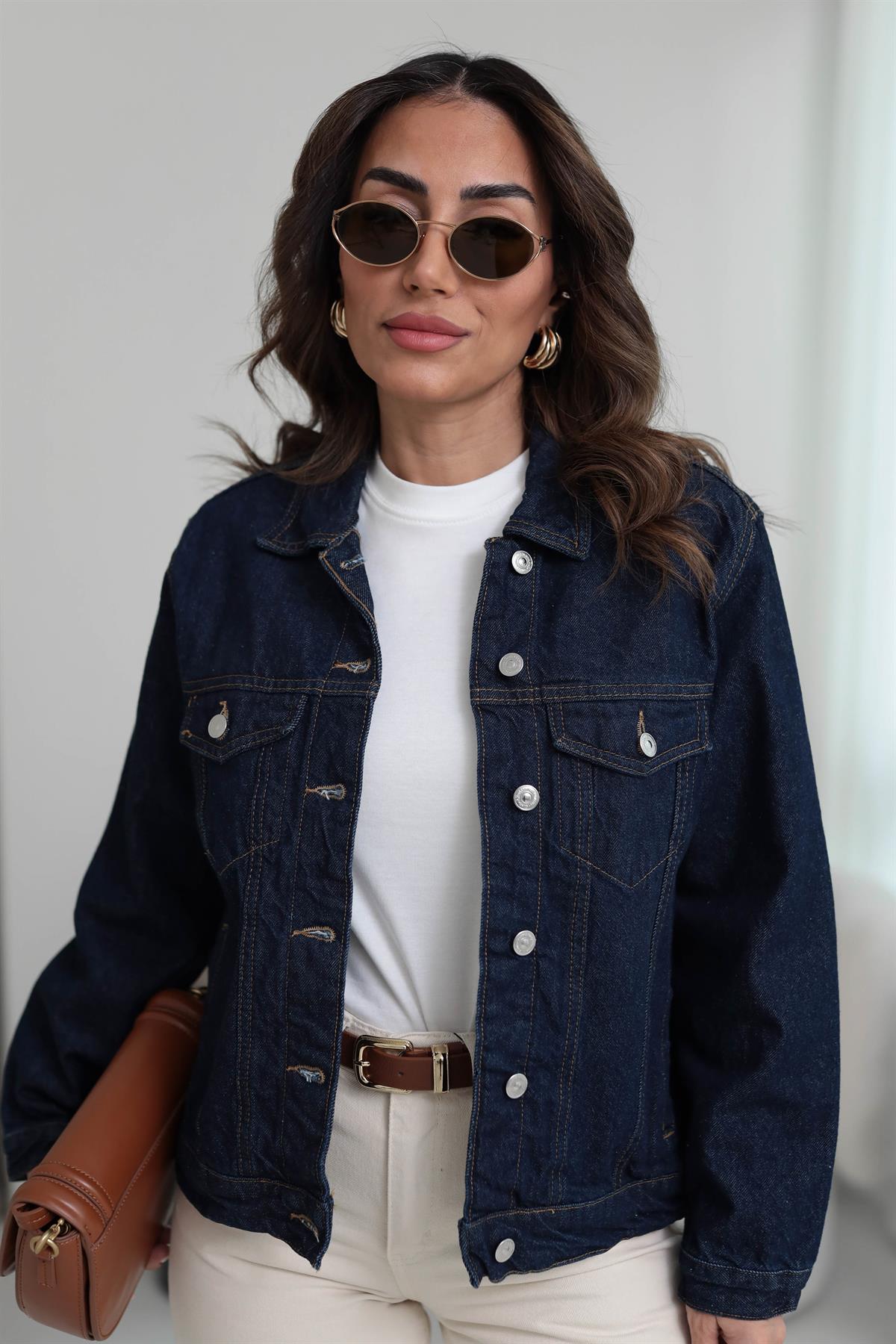 6220 Cepli Kot Ceket LACİVERT