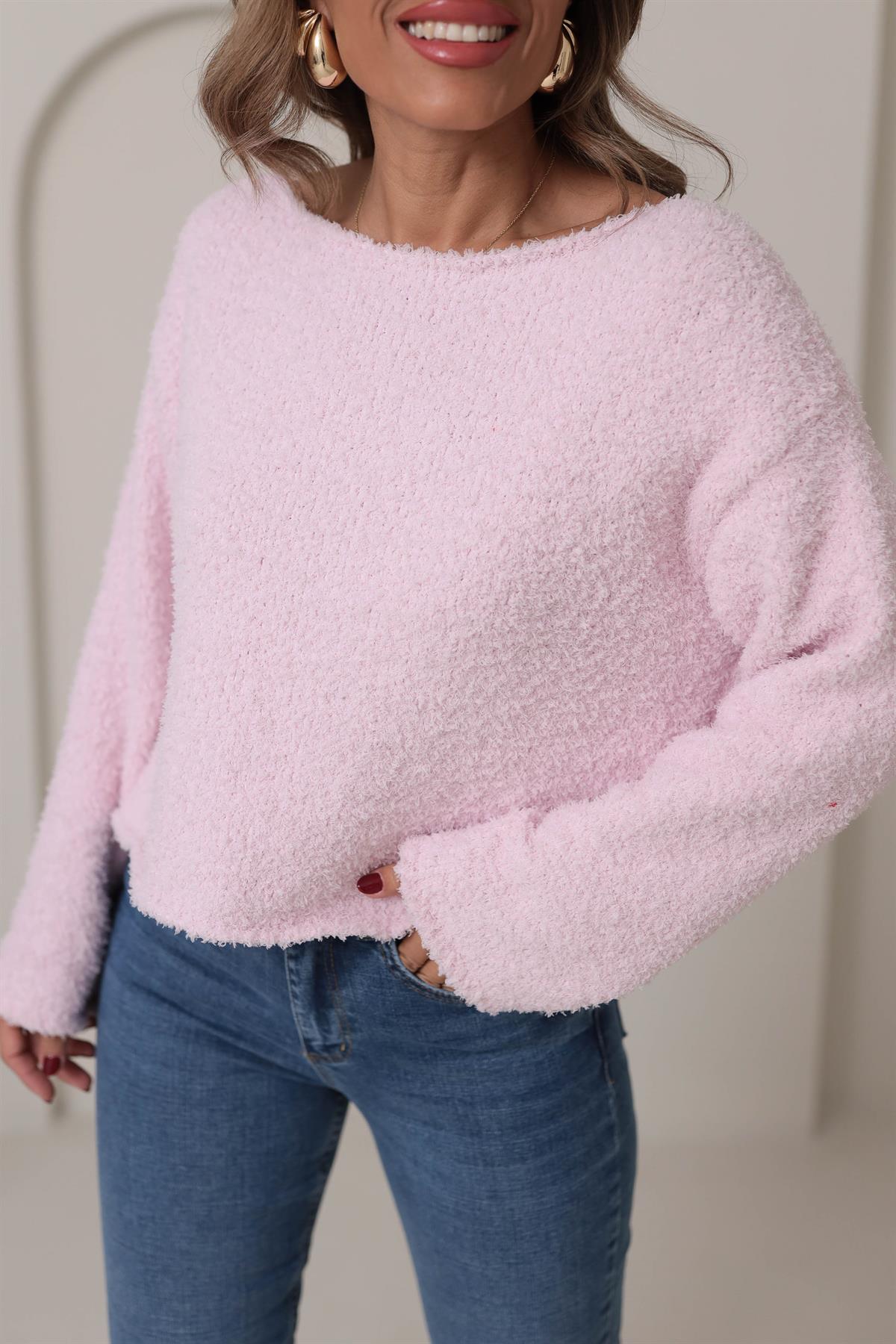 4535 Kayık Yaka Yumoş Kazak PUDRA