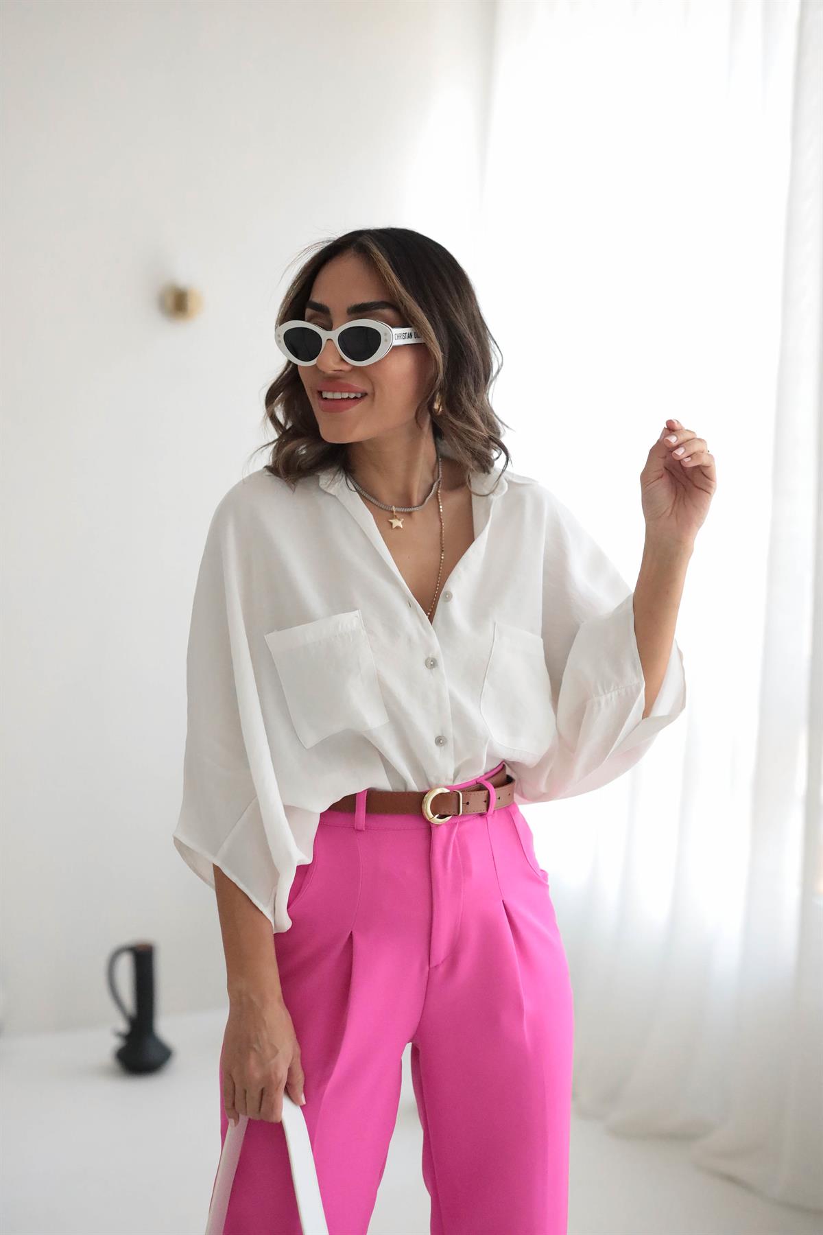 8914 Yarasa Kol Cepli Gömlek