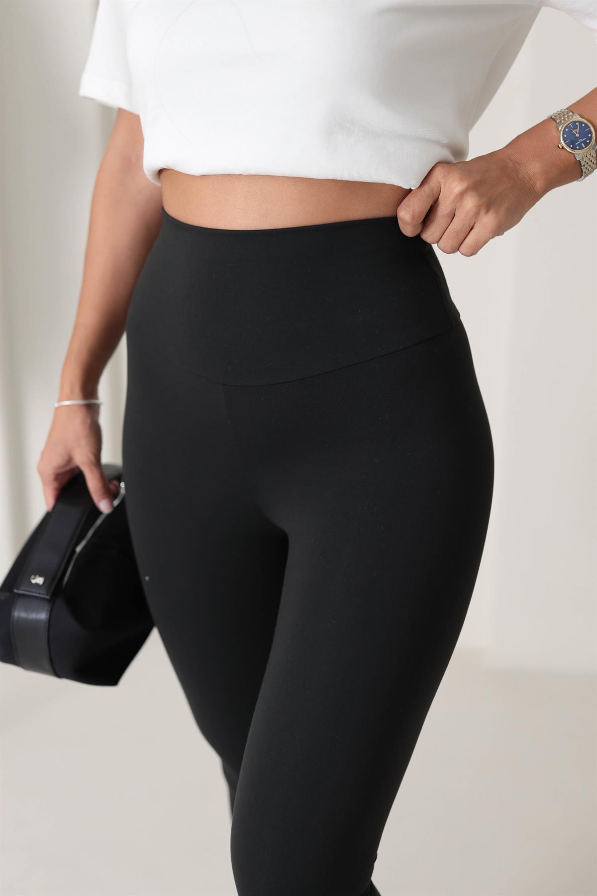 Oys Yüksek Bel Toparlayıcı Tayt SİYAH