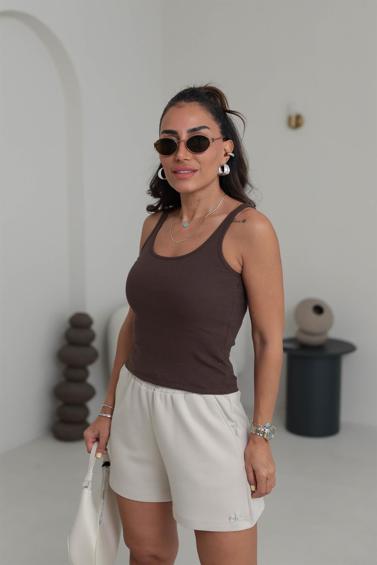 4113 Fitilli Basic Atlet SÜTLÜ KAHVE