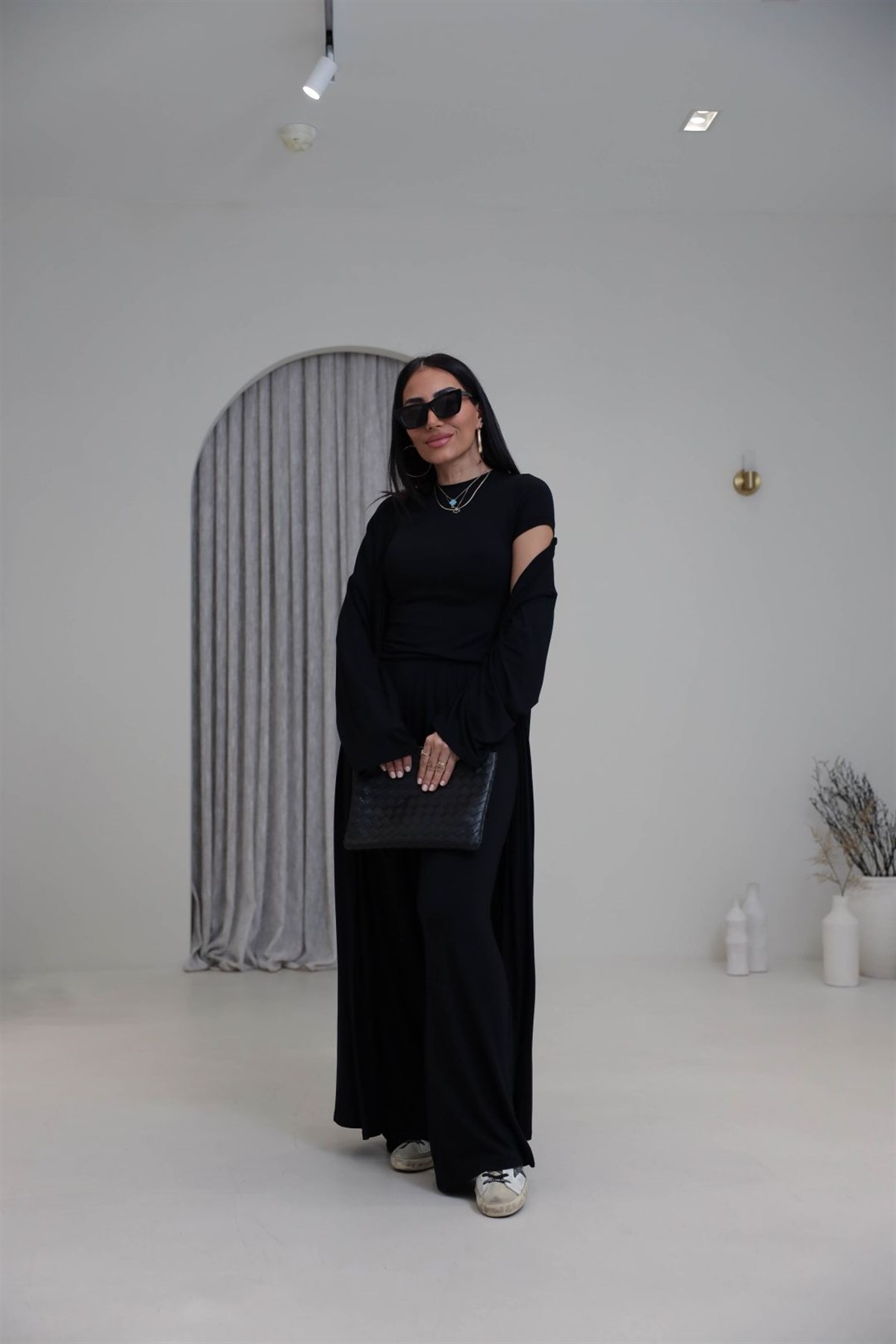 0518 Üçlü Kaşmir Takım SİYAH