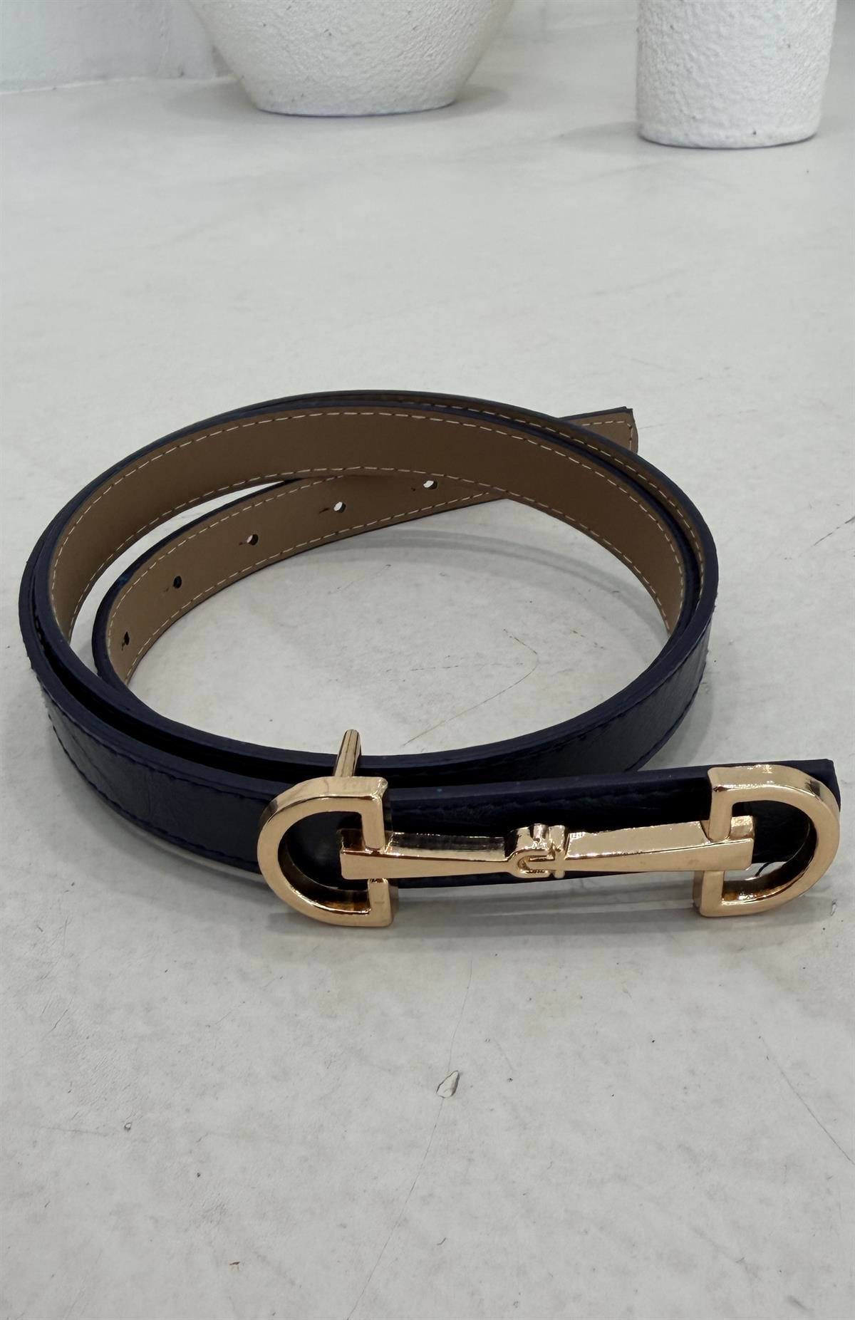 1948 Massi Çift Tokalı Kemer LACİVERT