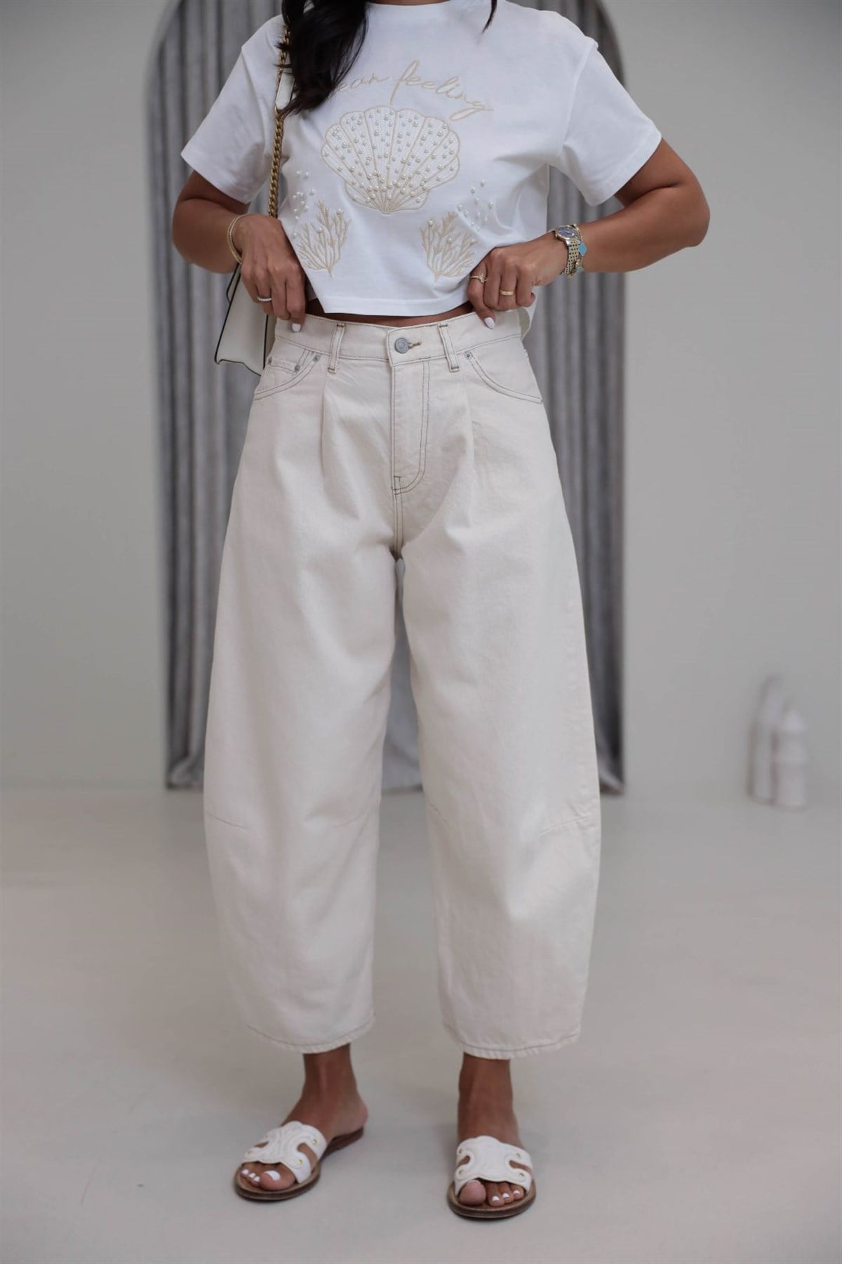3642 Barrel Kesim Jean NATURAL
