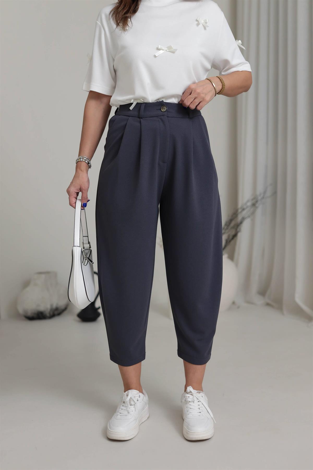 3102 Rahat Kalıp Likralı Pantolon ANTRASİT