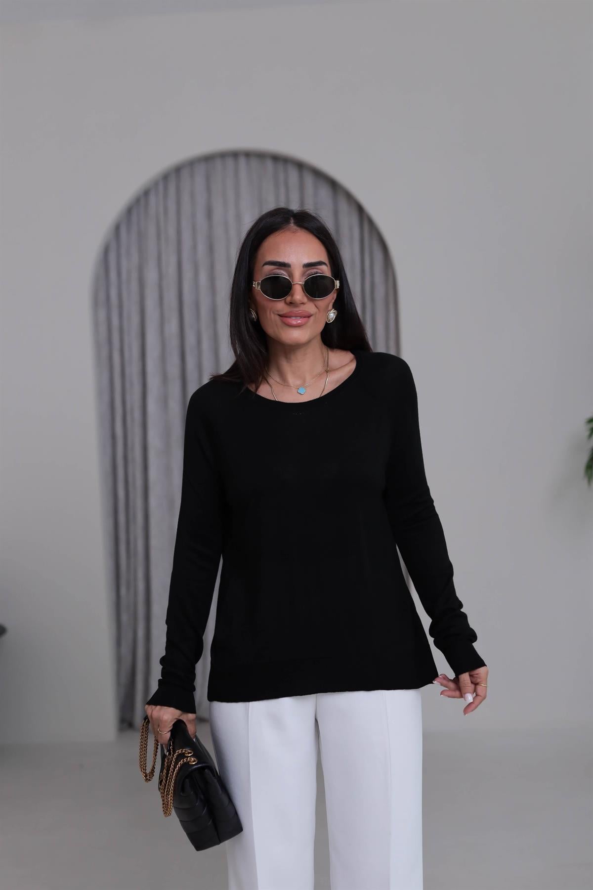 0536K İnce Mevsimlik Triko SİYAH