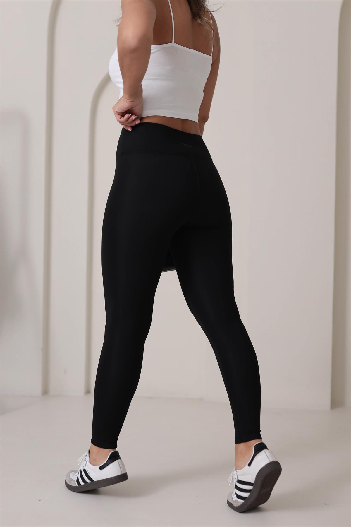 Oys Şardonlu Toparlayıcı Tayt SİYAH