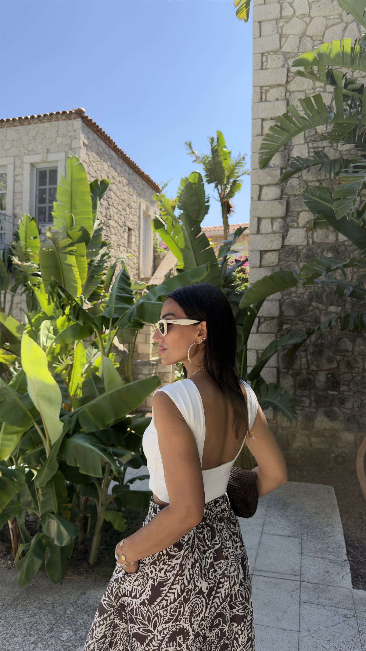 0338 Çapraz Detaylı Crop Top EKRU