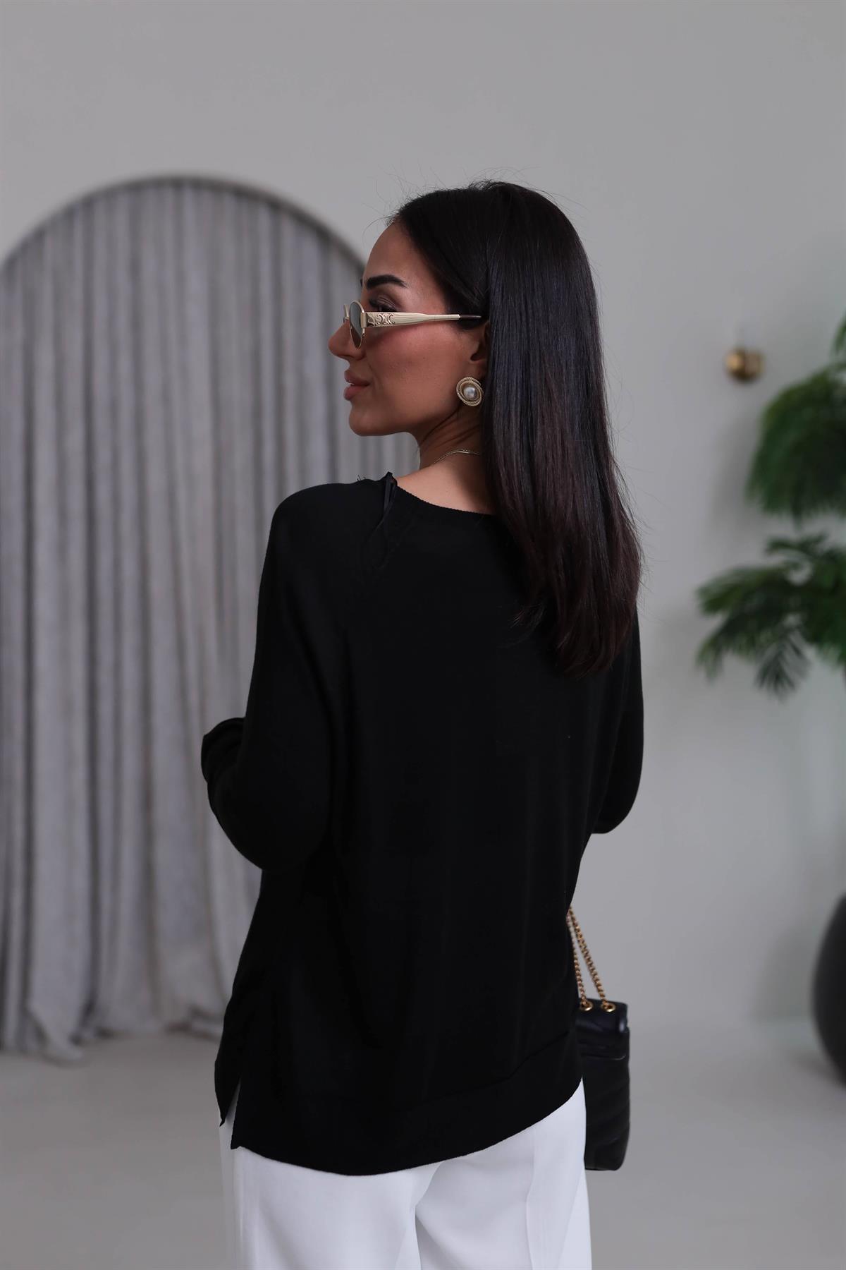 0536K İnce Mevsimlik Triko SİYAH