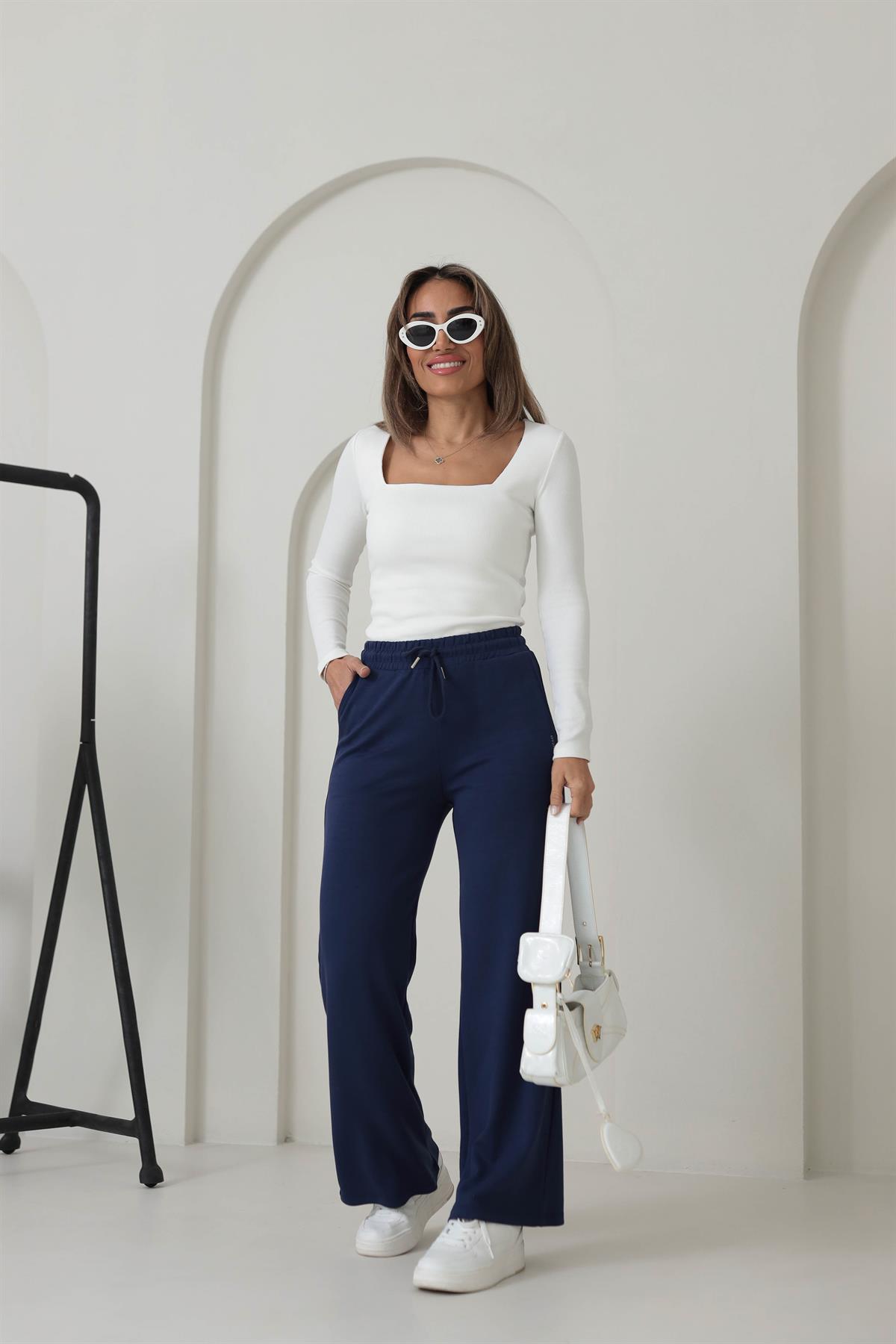 3301 Kare Yaka Kaşkorse Bluz