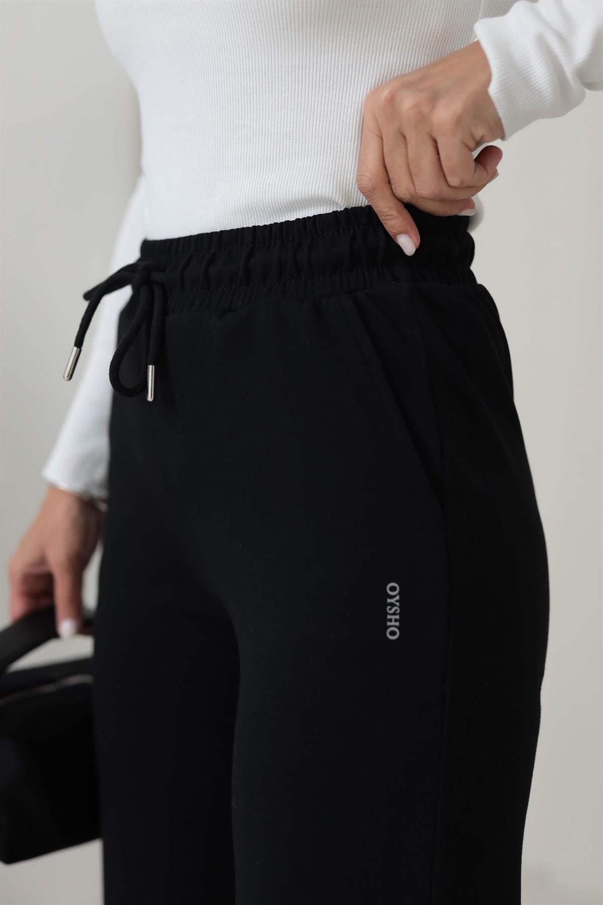 075 Modal OYS Bol Paça Eşofman Altı SİYAH