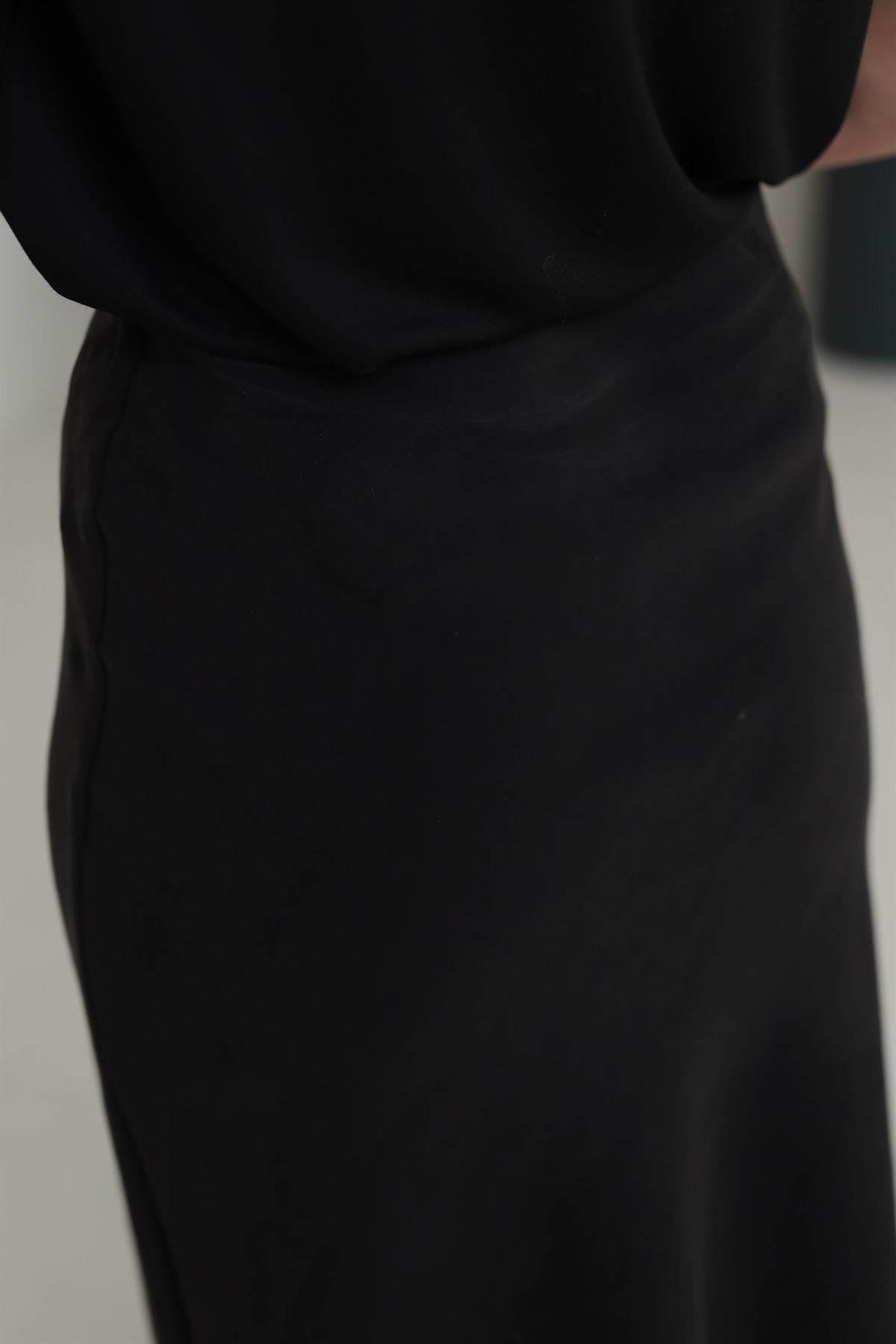 7055 Dokuma Verev Etek SİYAH