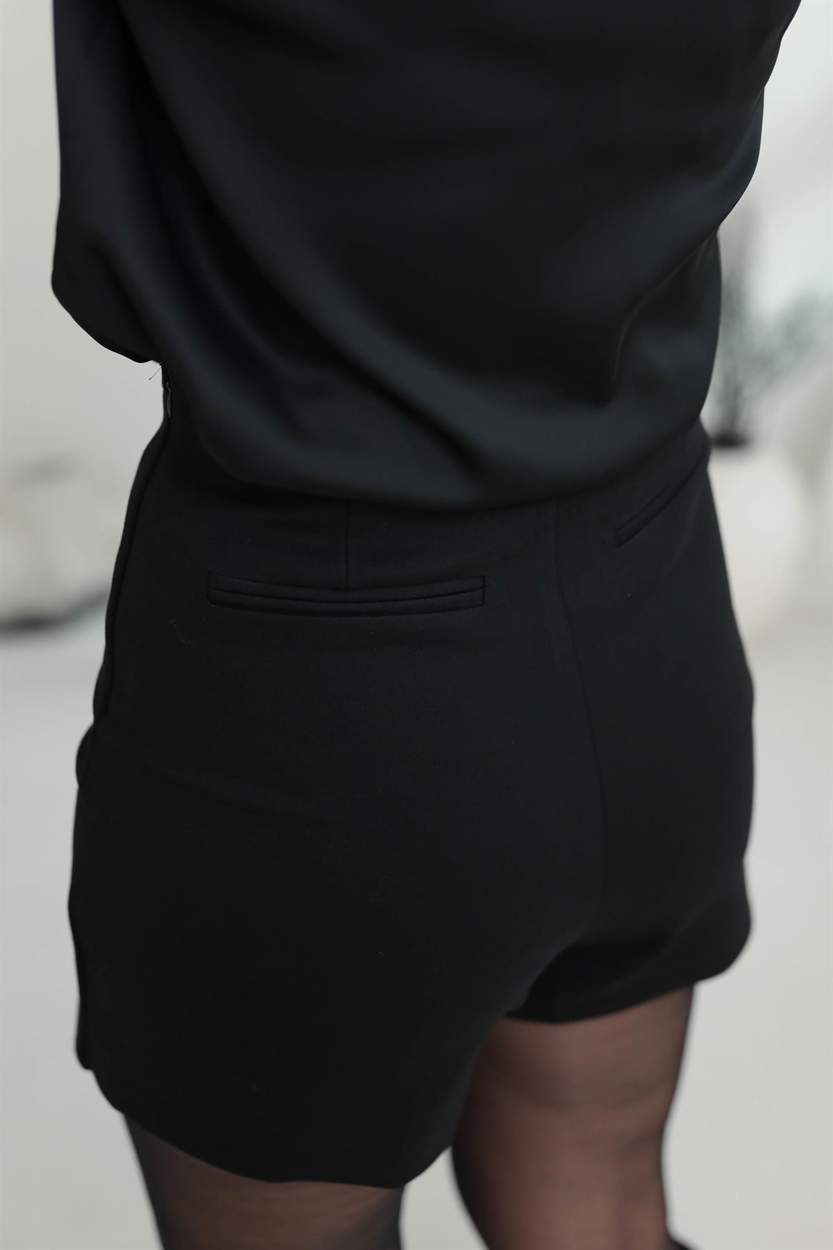 0269 Şort Etek SİYAH