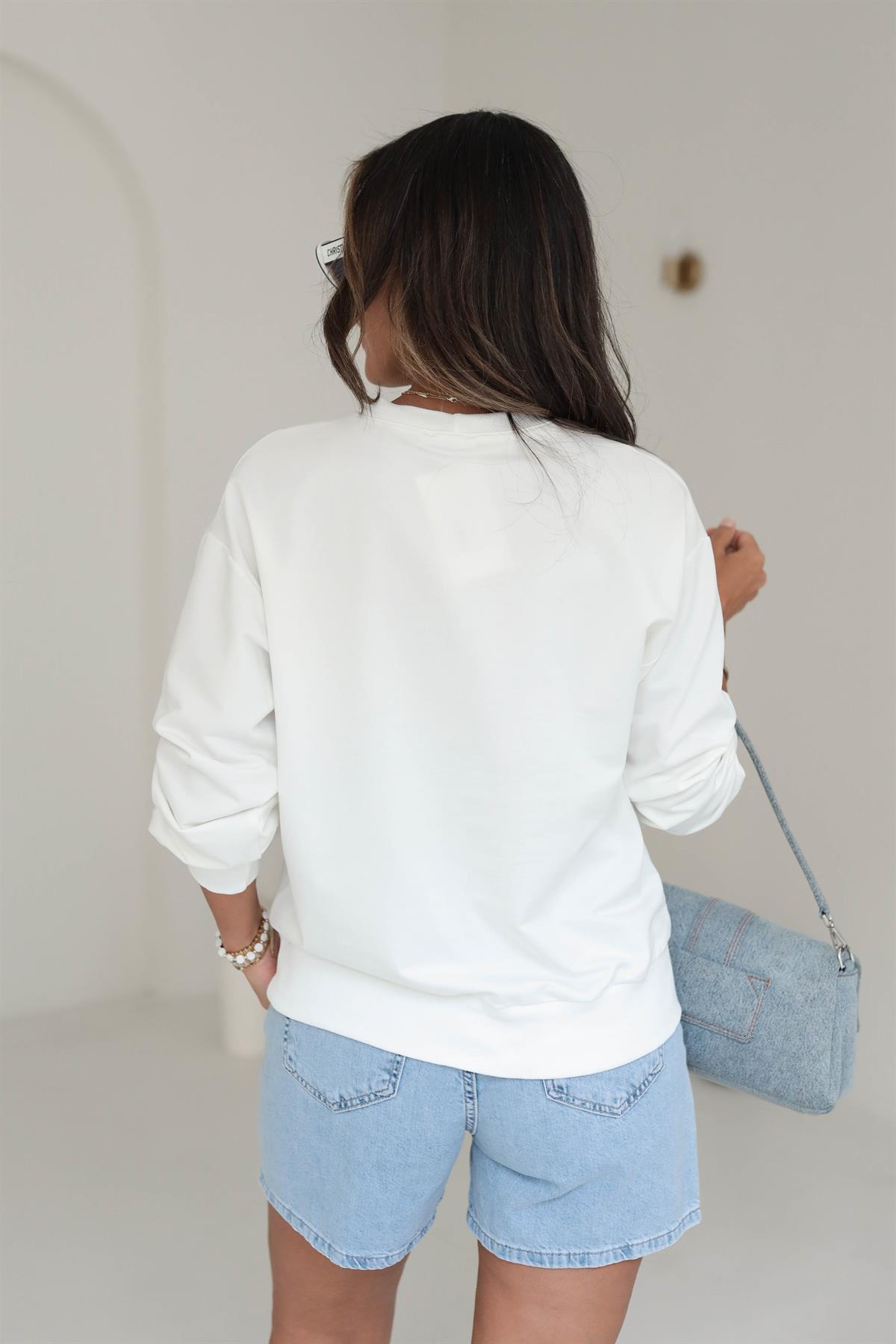 7204 Yumuşak Dokulu Sweatshirt