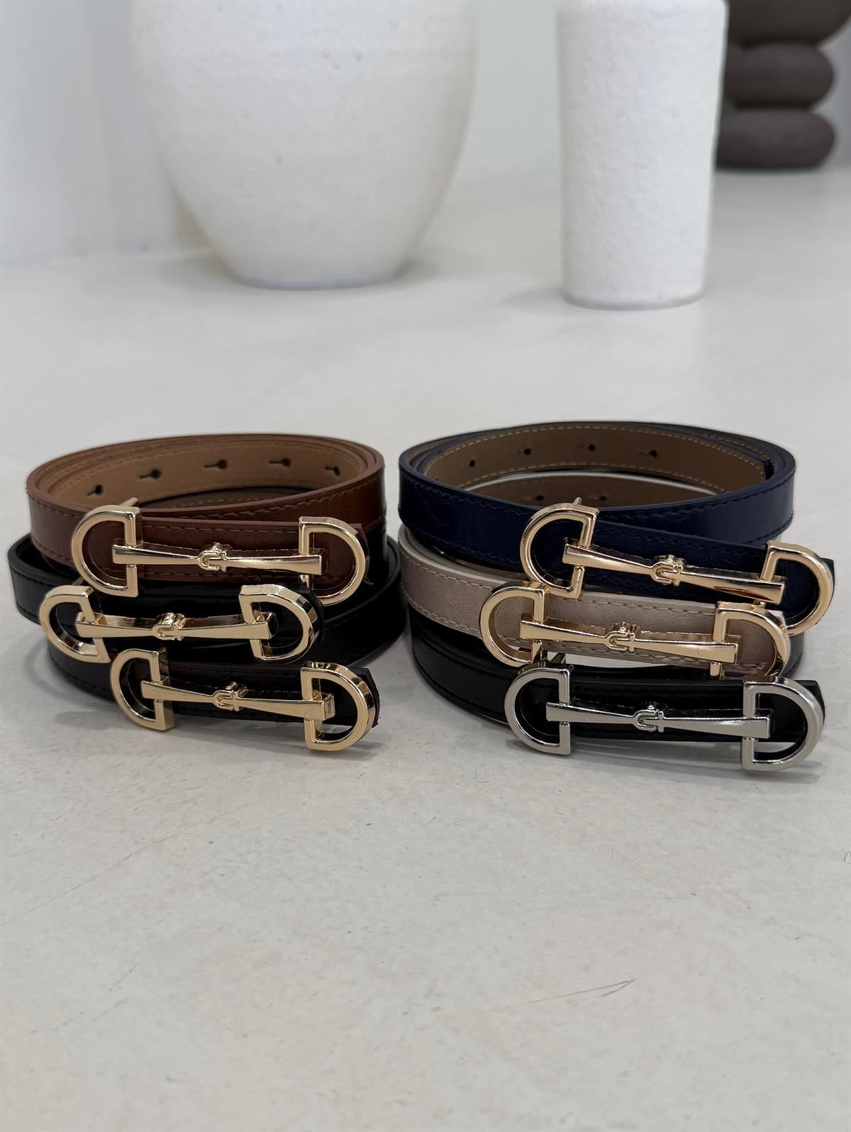 1948 Massi Çift Tokalı Kemer LACİVERT