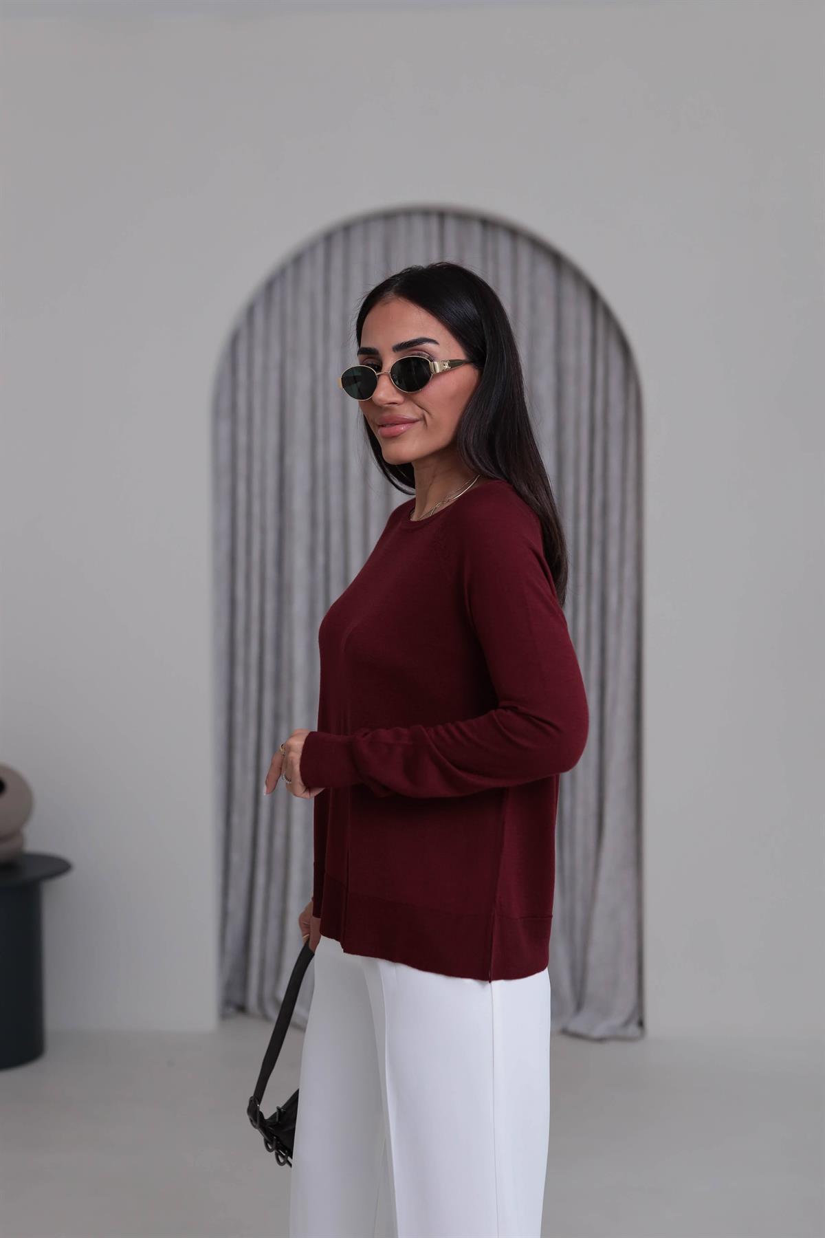 0536K İnce Mevsimlik Triko BORDO