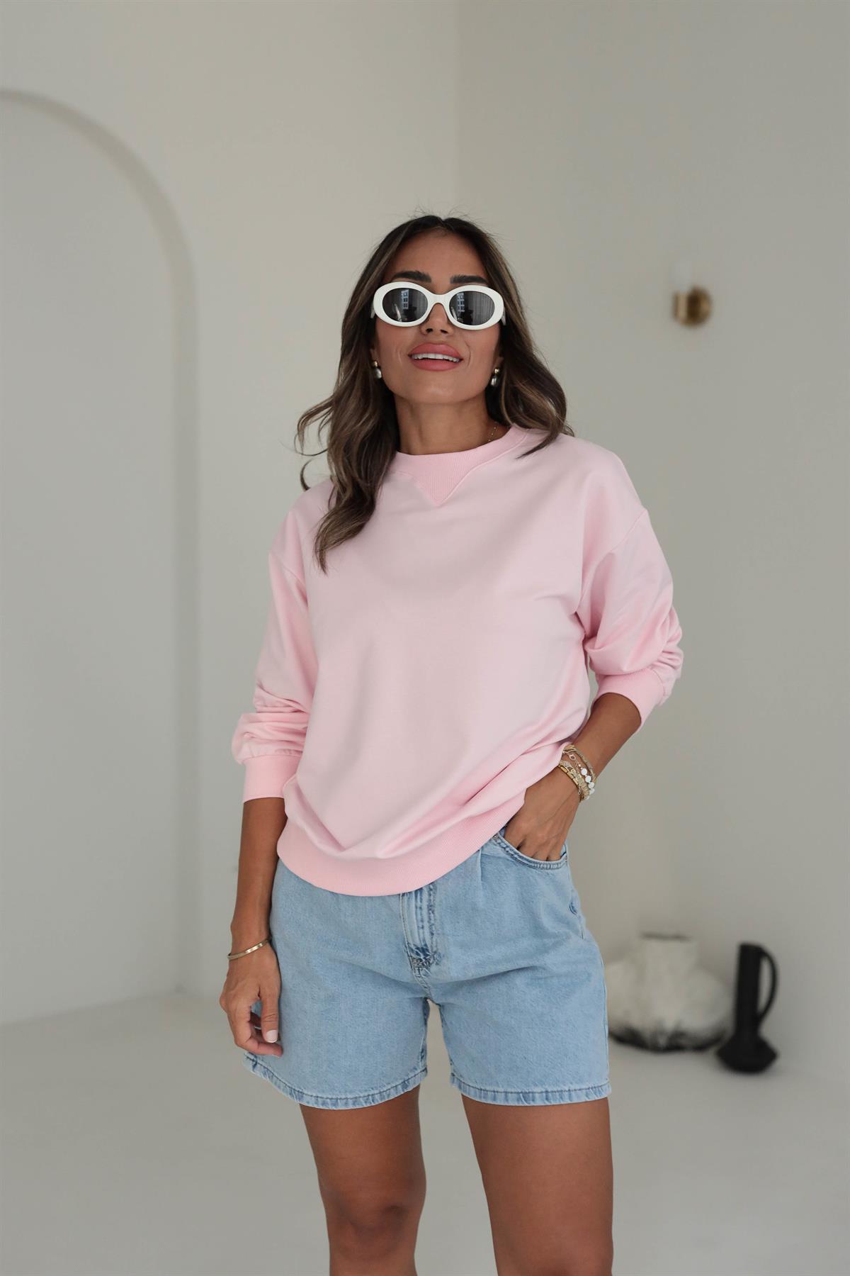 7204 Yumuşak Dokulu Sweatshirt