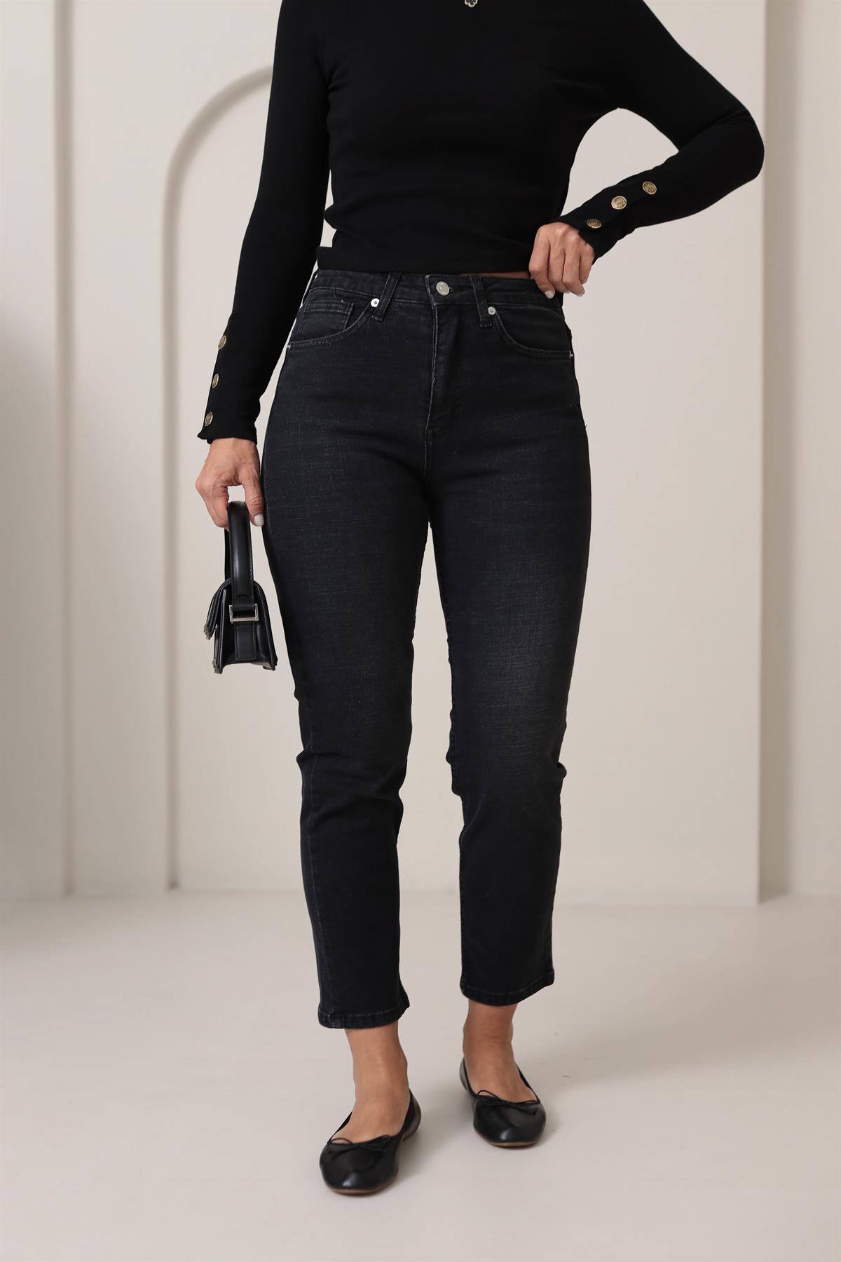 ZA Likralı Mom Jean FÜME