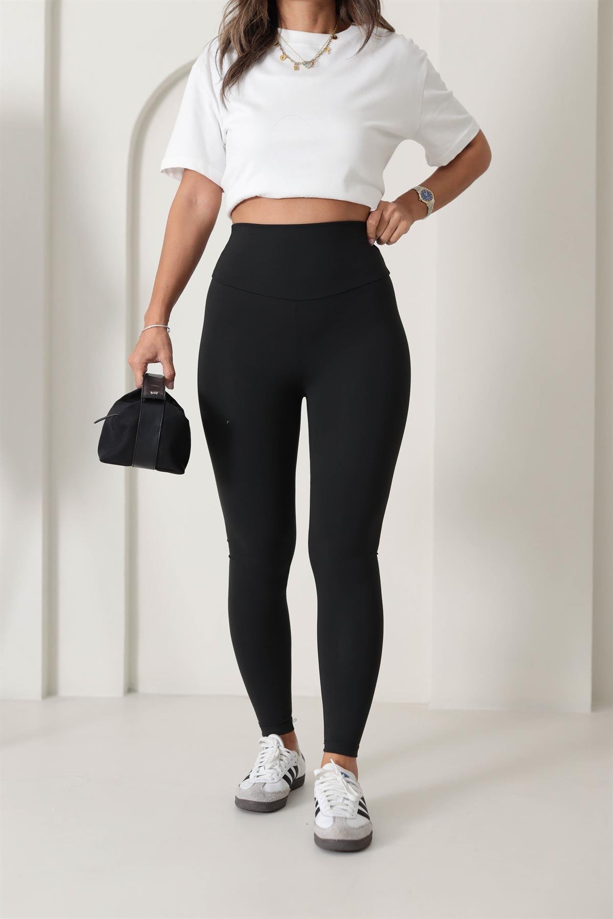 Oys Yüksek Bel Toparlayıcı Tayt SİYAH