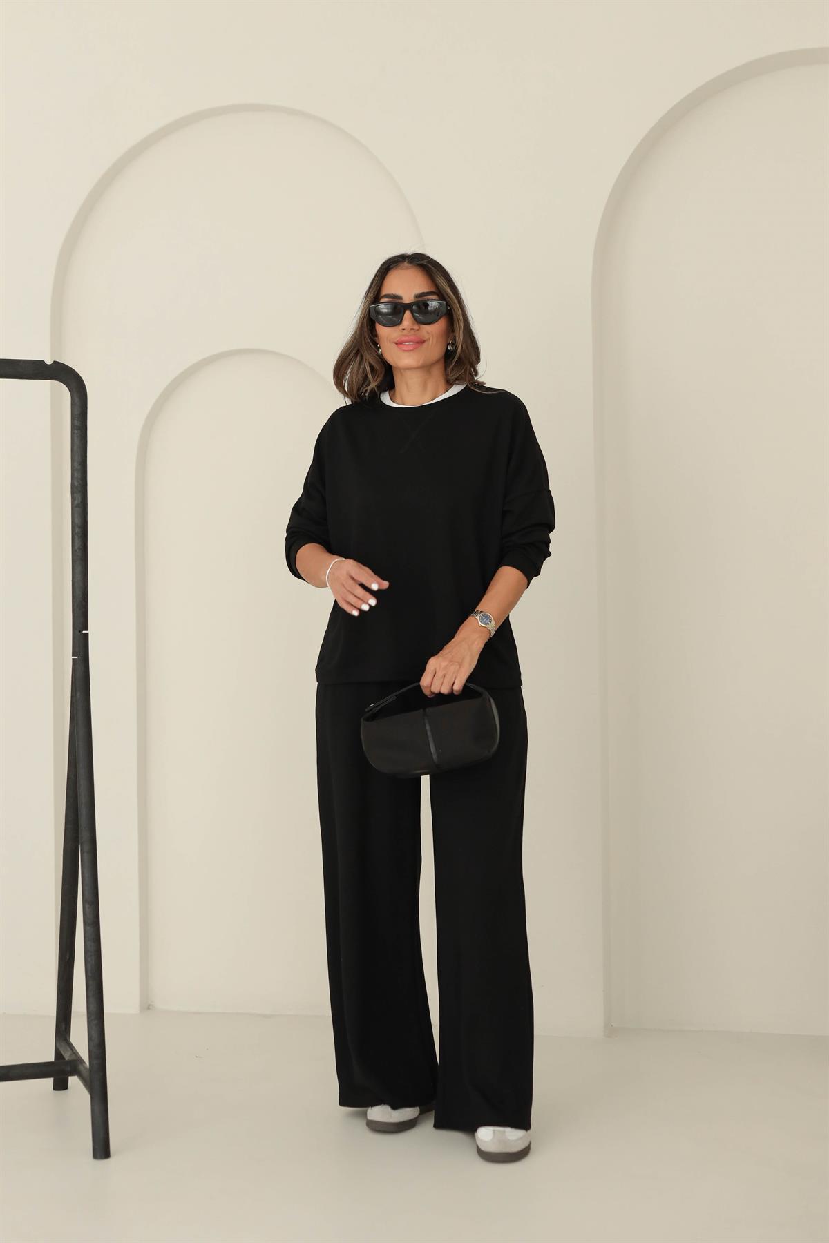 8306 Modal Kumaş Takım SİYAH