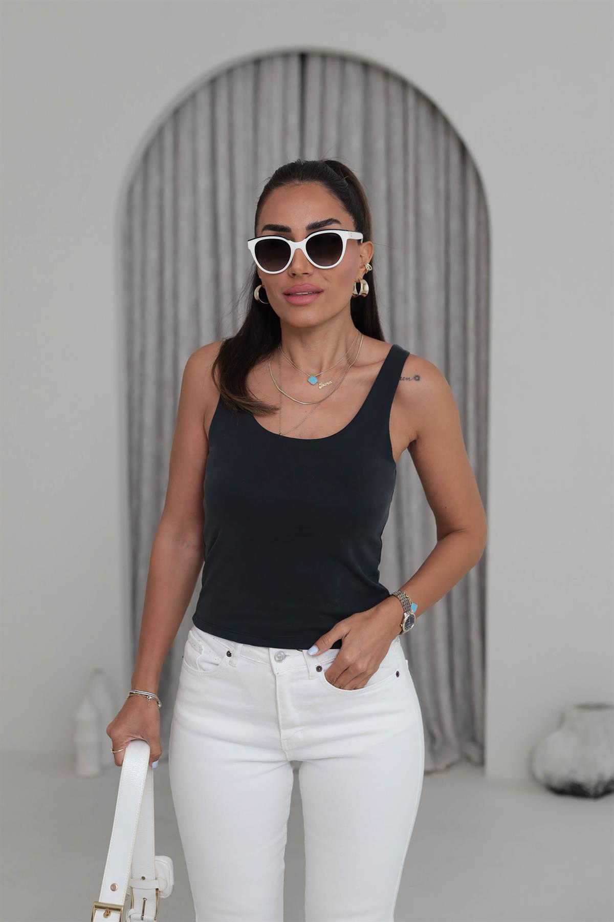 6262 Kalın Askılı Modal Dokulu Atlet ANTRASİT